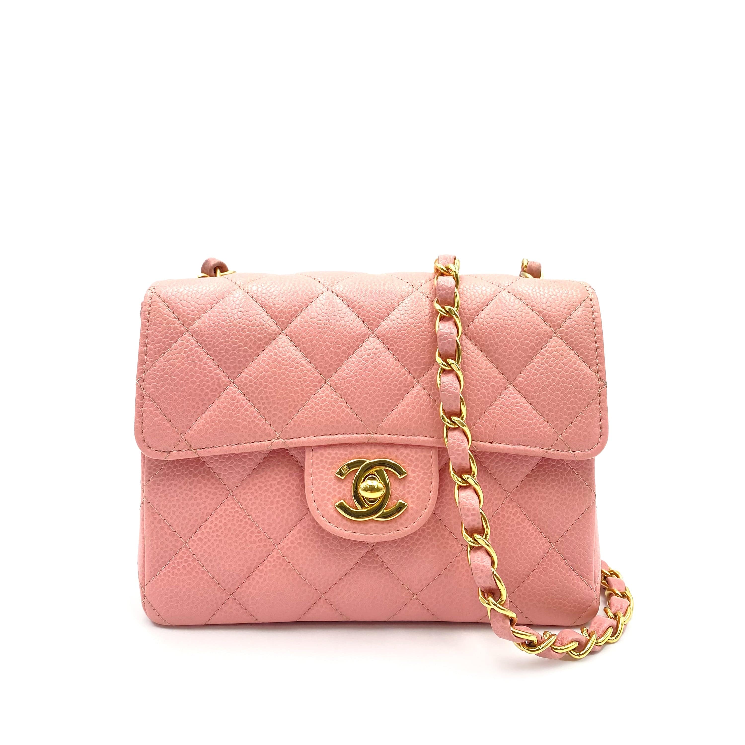 Chanel Chanel Vintage Mini Square Pink Caviar GHW #9 90230894