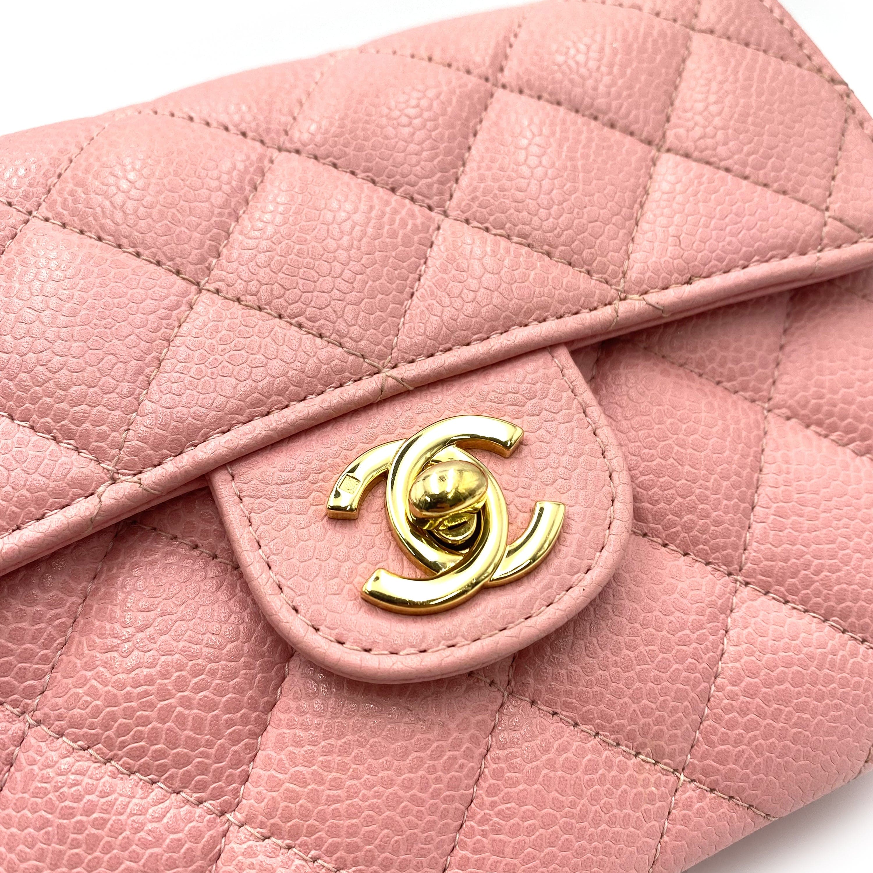 Chanel Chanel Vintage Mini Square Pink Caviar GHW #9 90230894