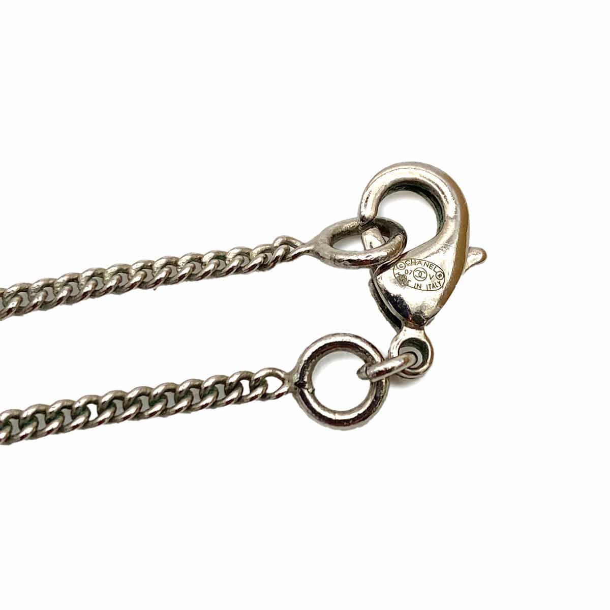 CHANEL CHANEL VINTAGE NECKLACE COCOMARK RHINESTONE ACCESSORY 07V 90256952