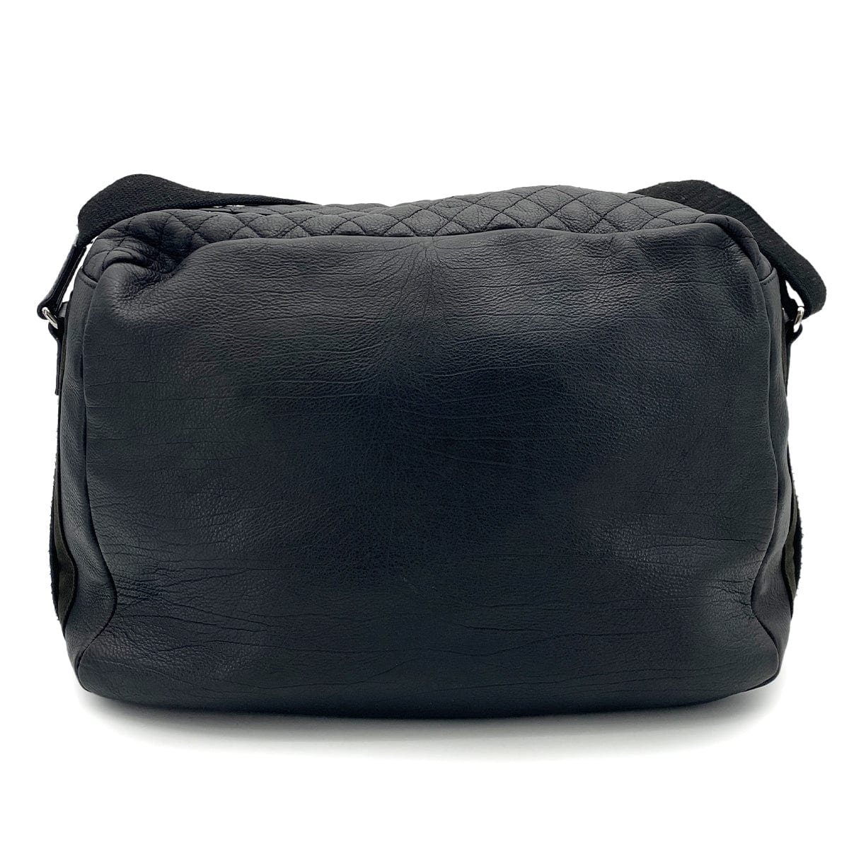 chanel CHANEL VINTAGE SPORTS LINE SHOULDER BAG BLACK LEATHER 90252972