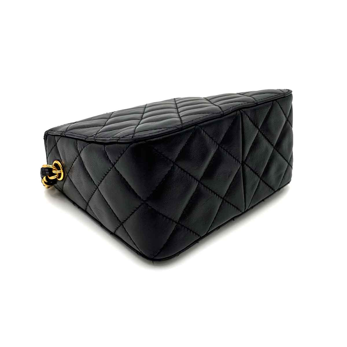 Chanel Chanel Vintage Top Turnlock Mini Black Lambskin GHW #4 90226795