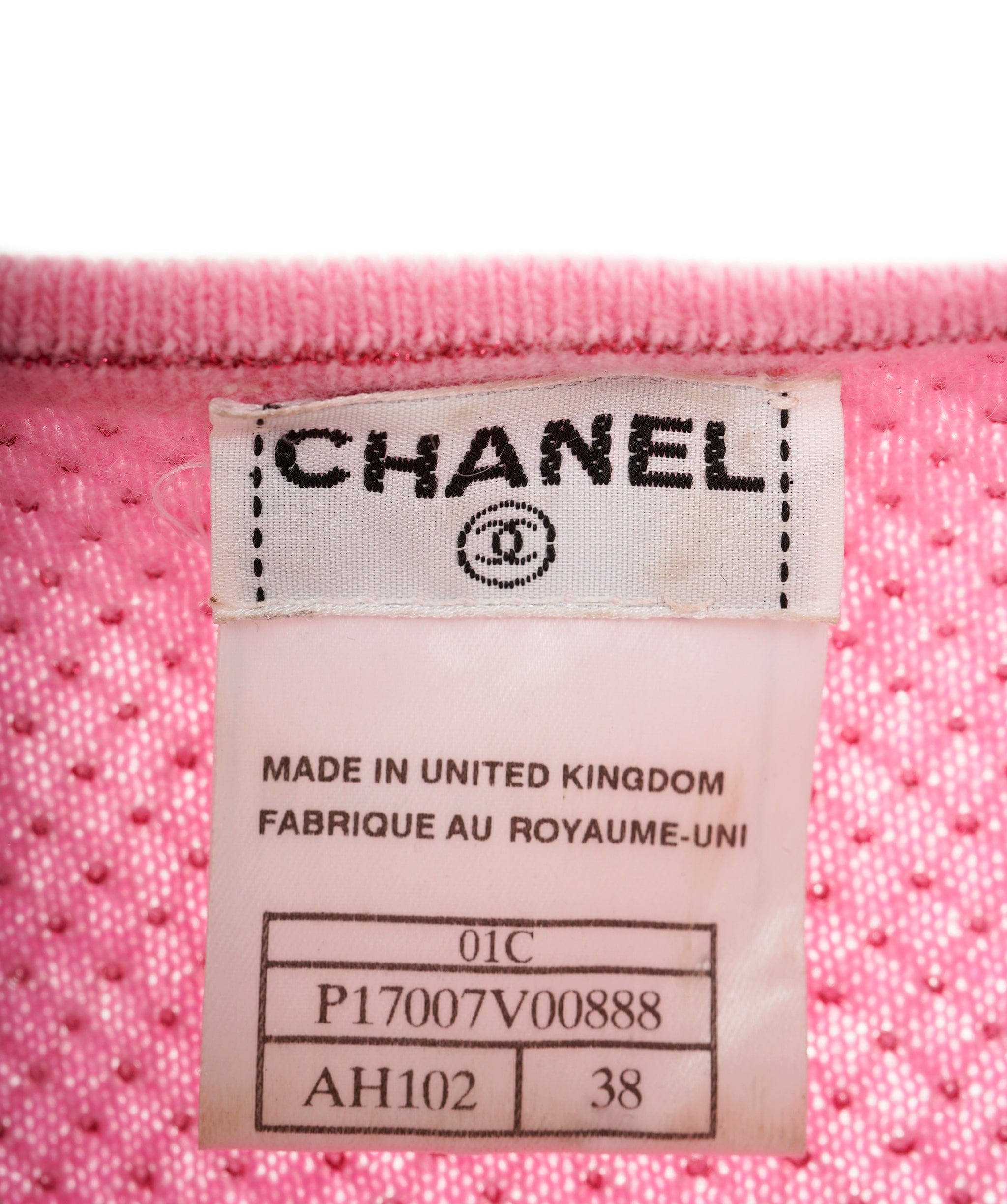 Chanel Chanel 01C Knit Top Pink ASL8306