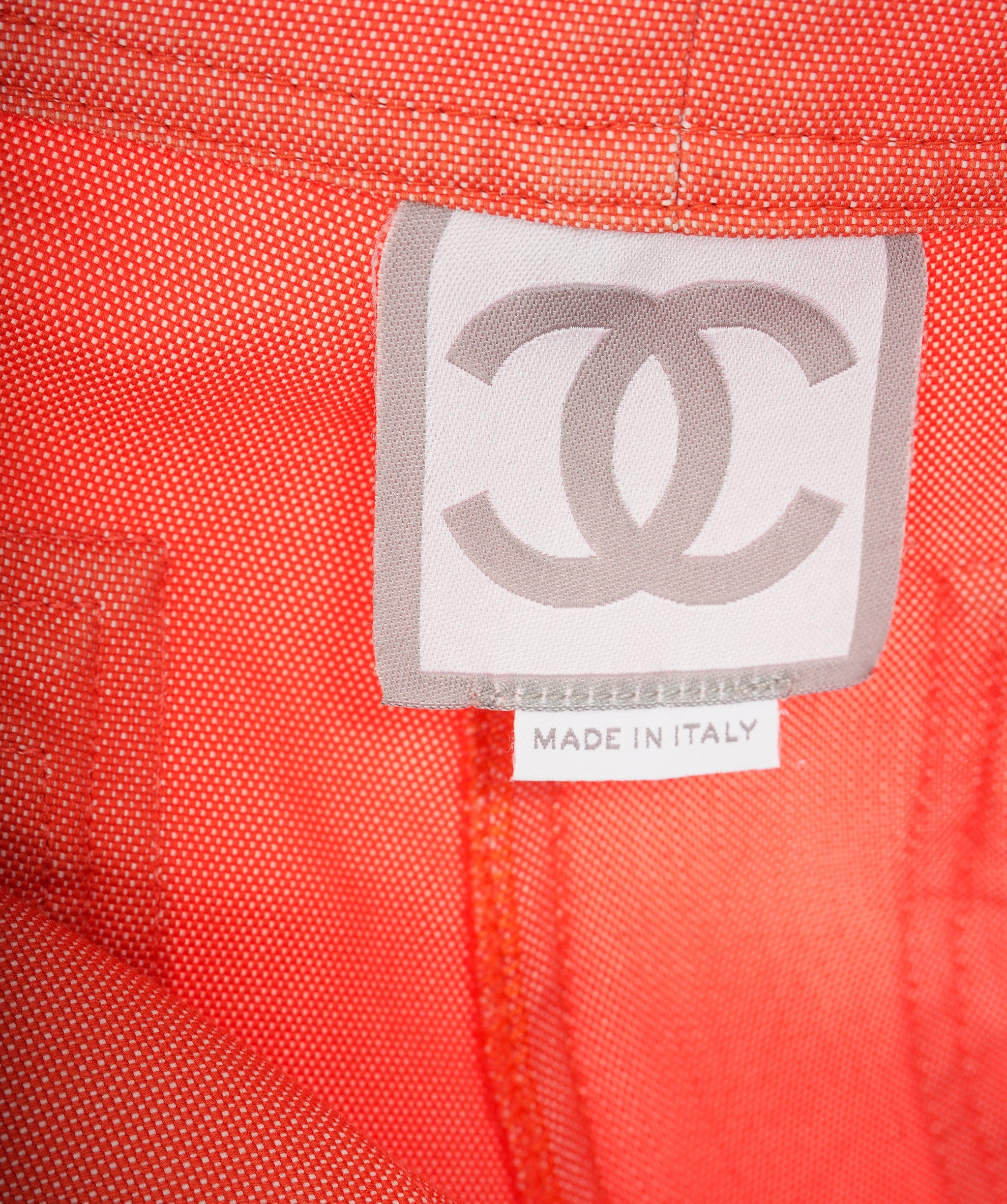Chanel Chanel 02S Logo Pants Orange ASL3773