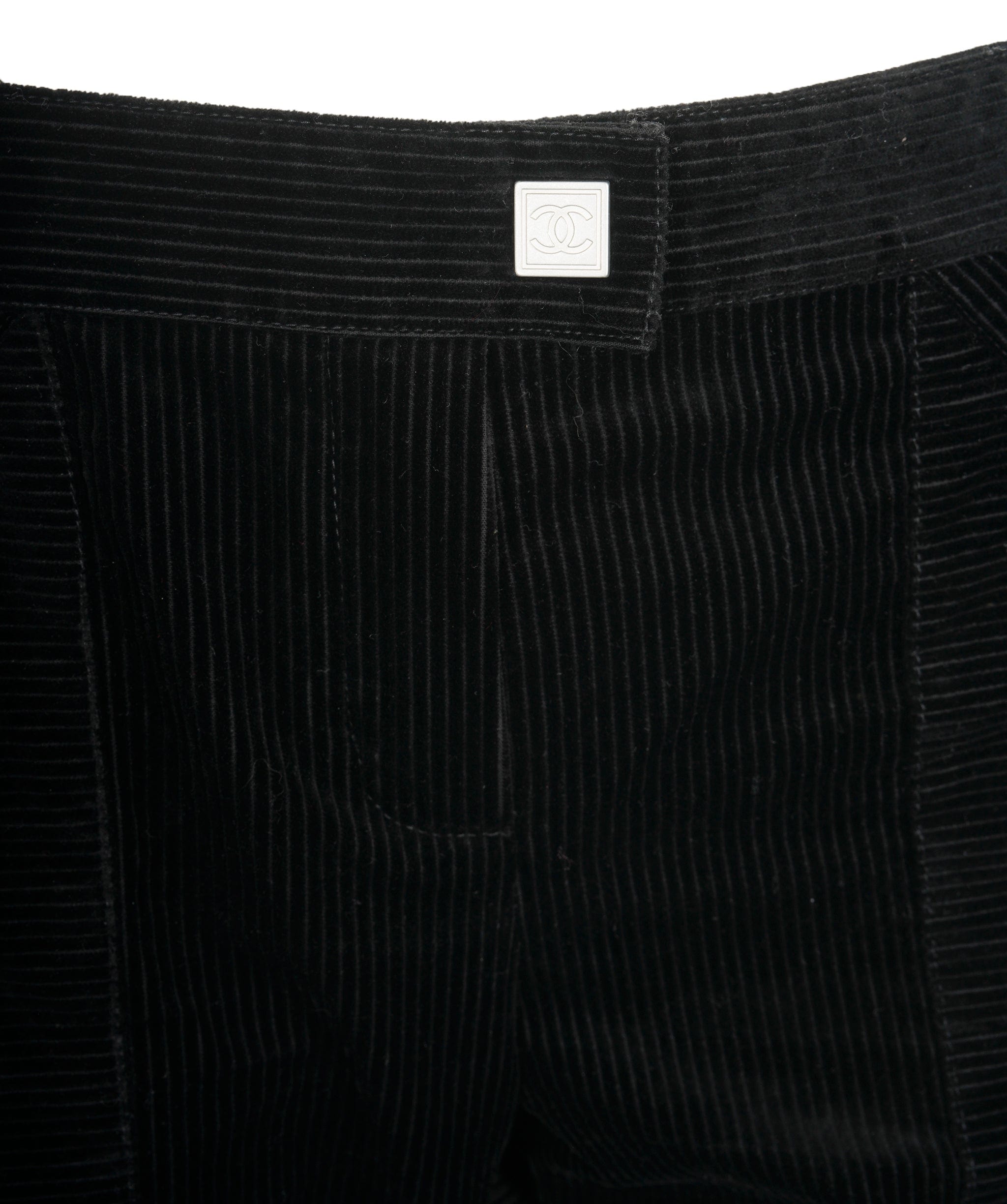 Chanel Chanel 03A Corduroy Pants Black ASL9201