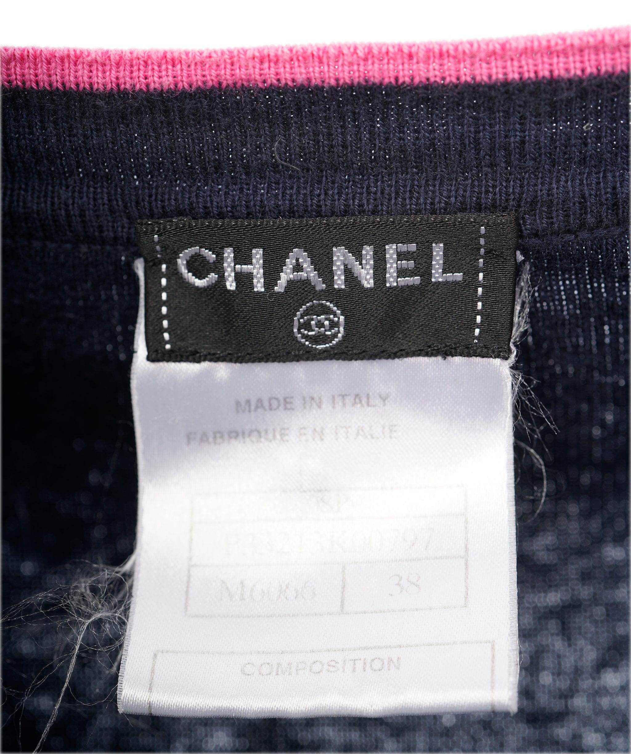 Chanel Chanel 08P CC Sleeve Top Navy ASL8623