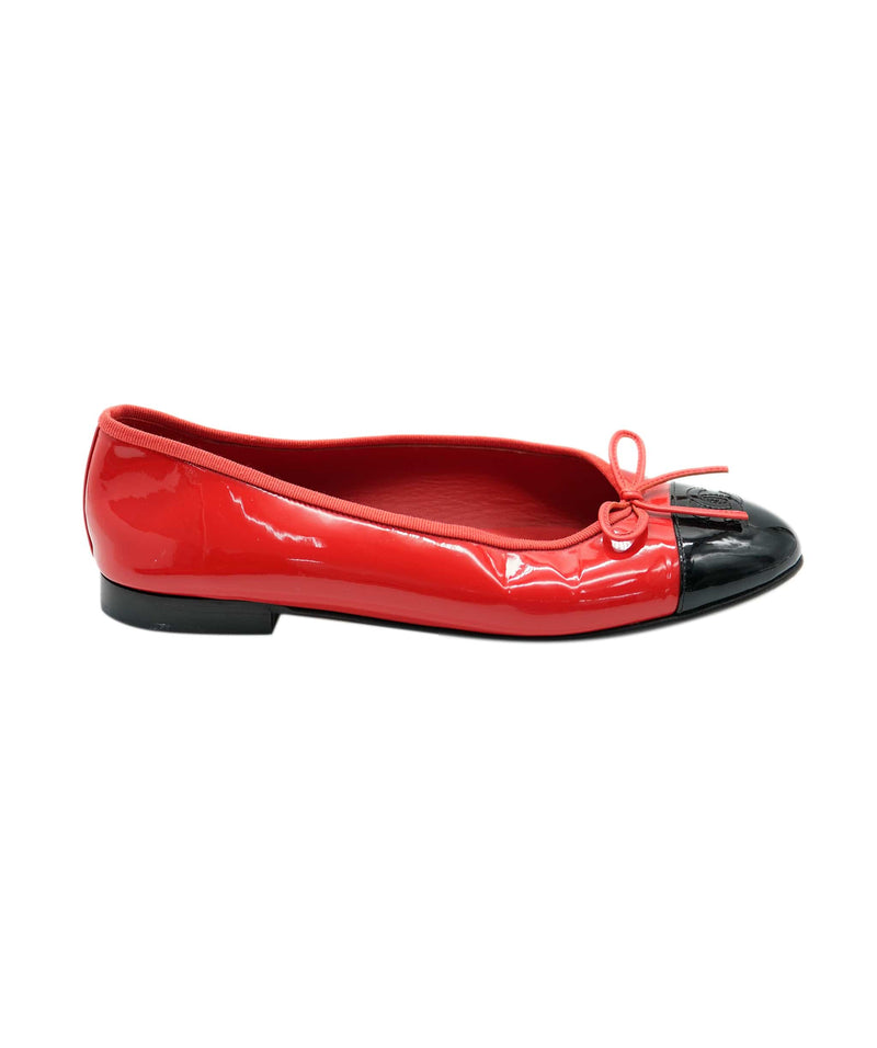 Chanel ballerinas flat red and black 38.5 AVC1318 – LuxuryPromise