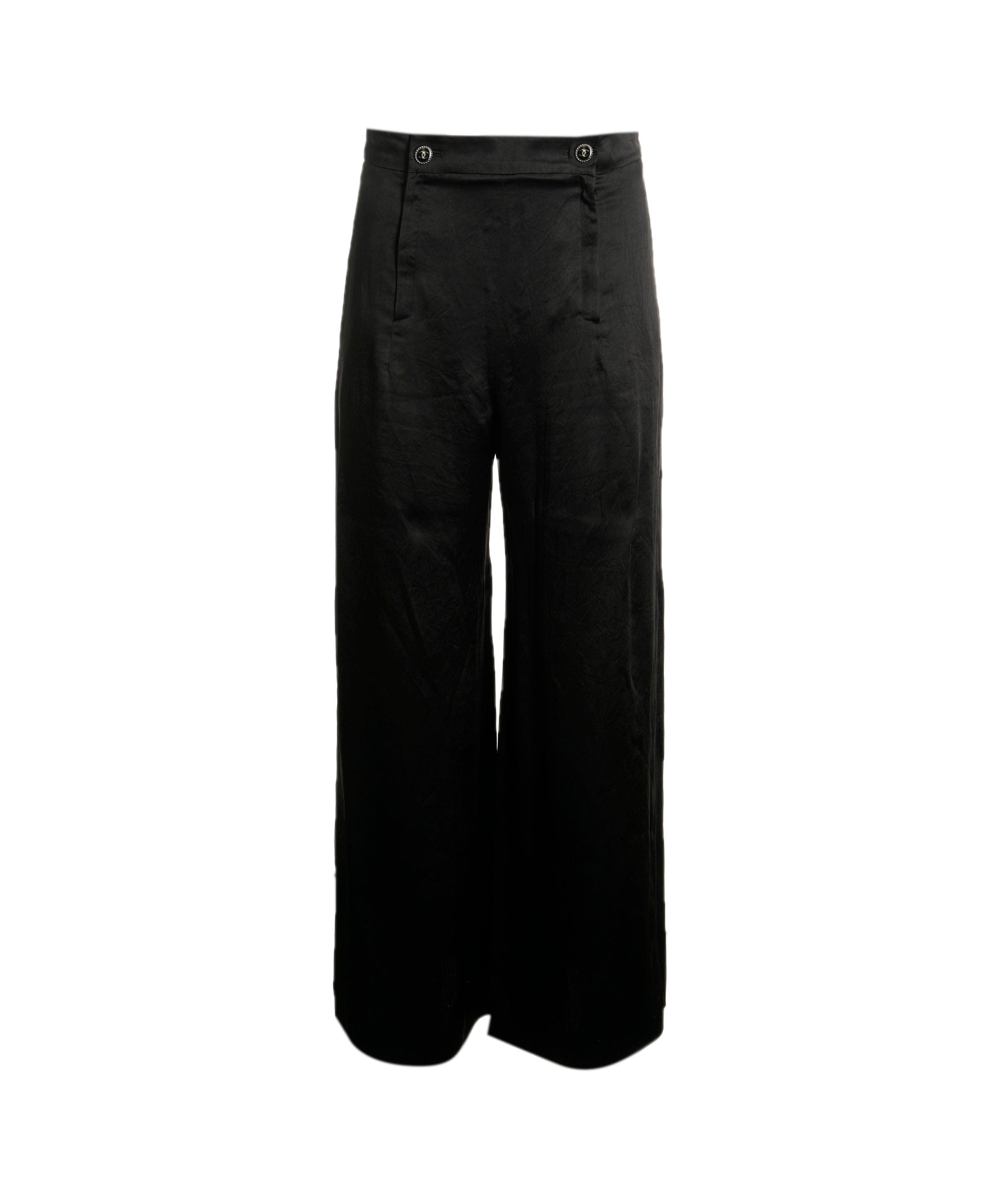 Chanel Chanel Black Silk CC Trousers ALC0843