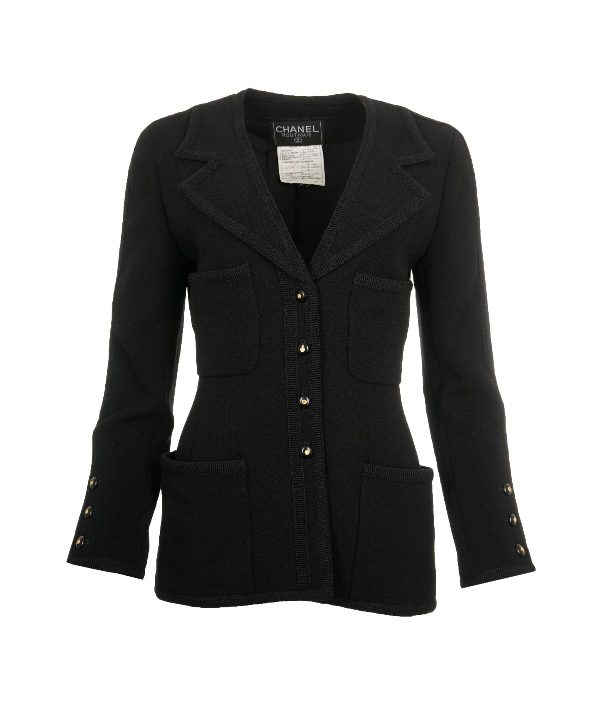 Chanel Chanel Blazer Jacket Black ASL8613