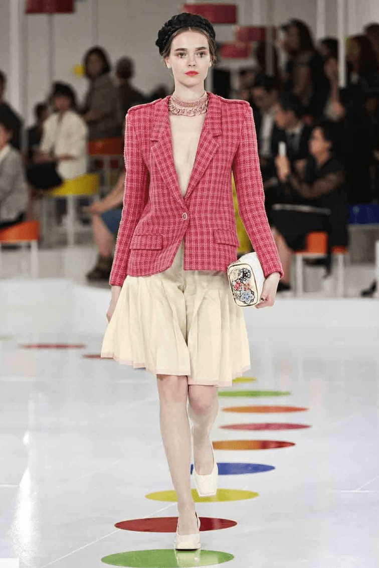 Chanel Chanel blazer jacket coton pink Paris Seoul 2016 FR34 AVC1438