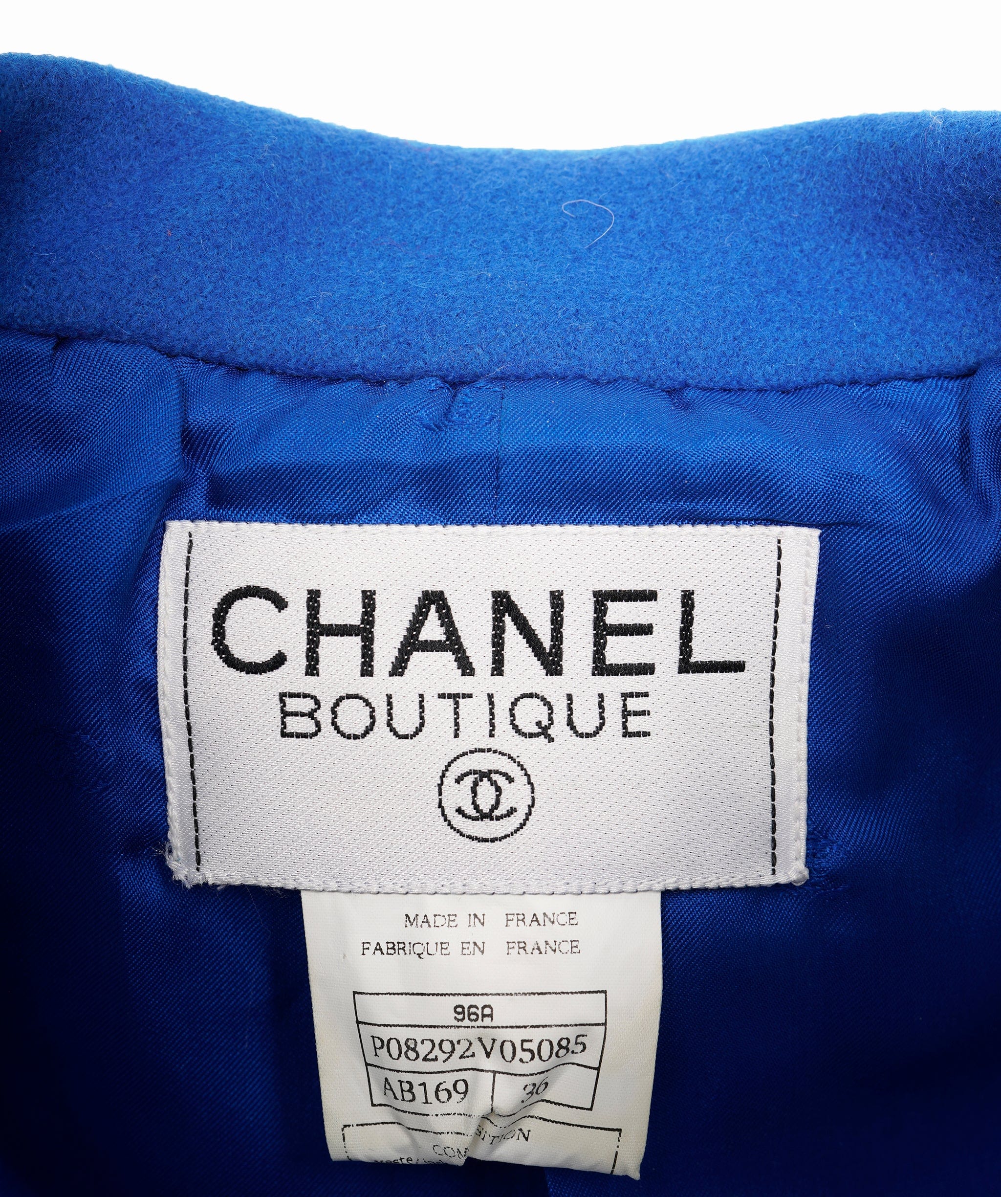 Chanel Chanel Blue Blazer Gripoix ASL5008