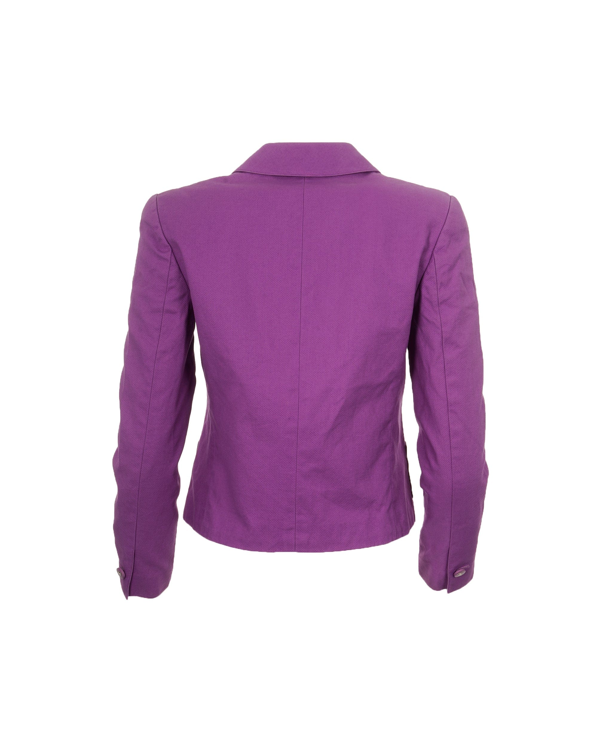 Chanel Chanel CC Button Jacket Purple  ASL7696