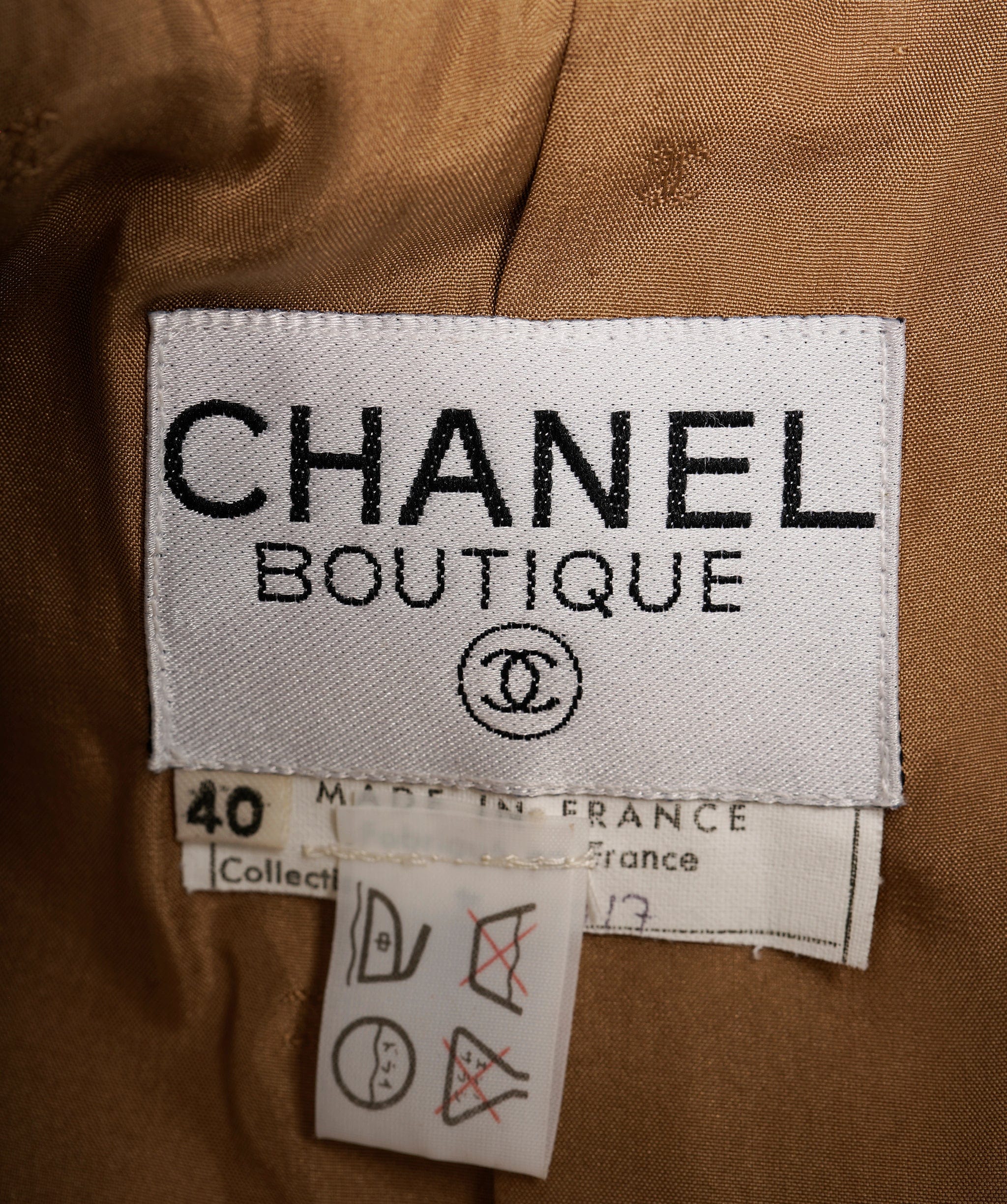 Chanel Chanel CC Logos Button Double Breasted Long Sleeve Jacket Coat Beige  ASL9222
