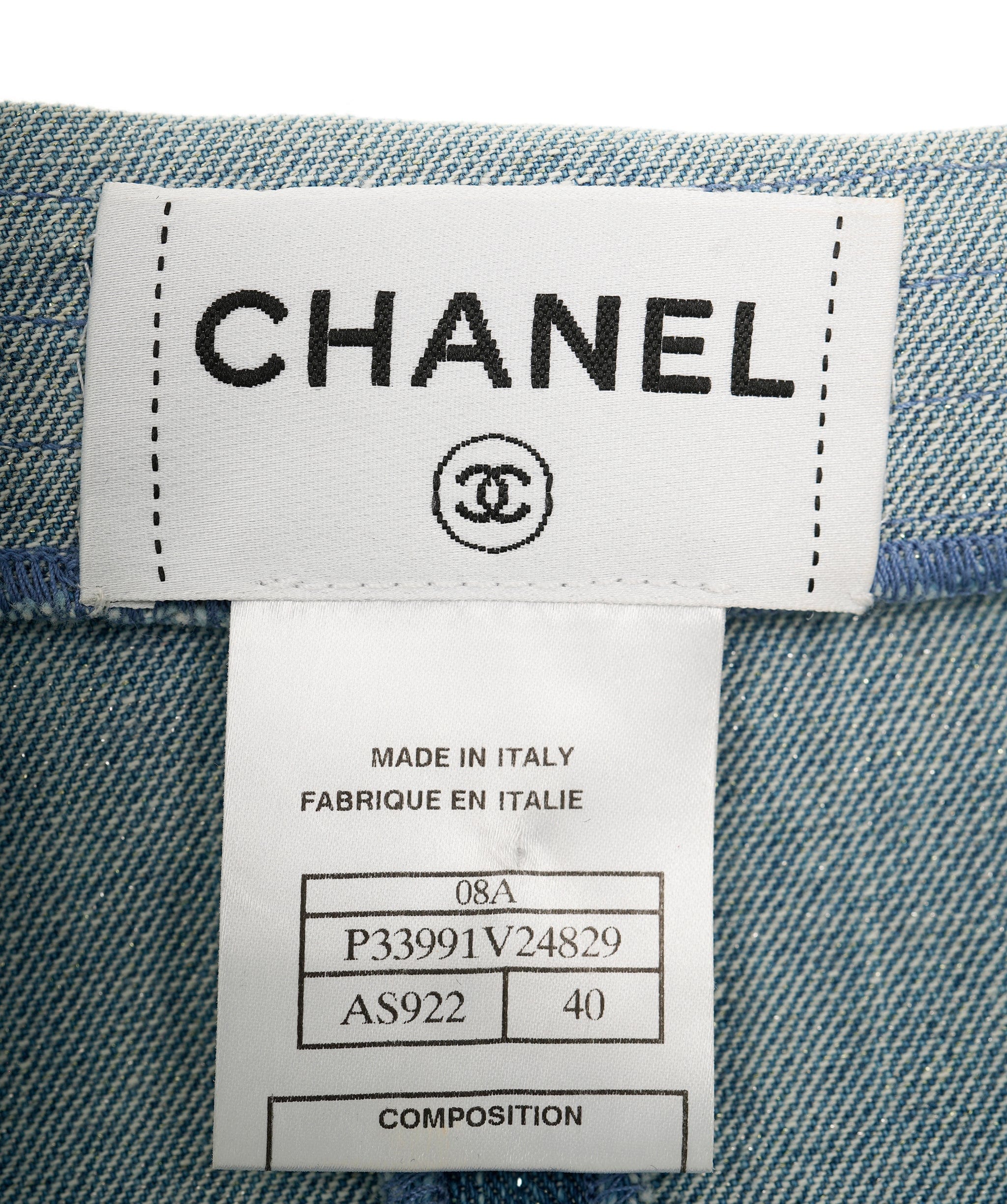 Chanel Chanel Denim Distressed Pinafore Dress with Zip Detail Size FR 40 (UK 12) ASL9296