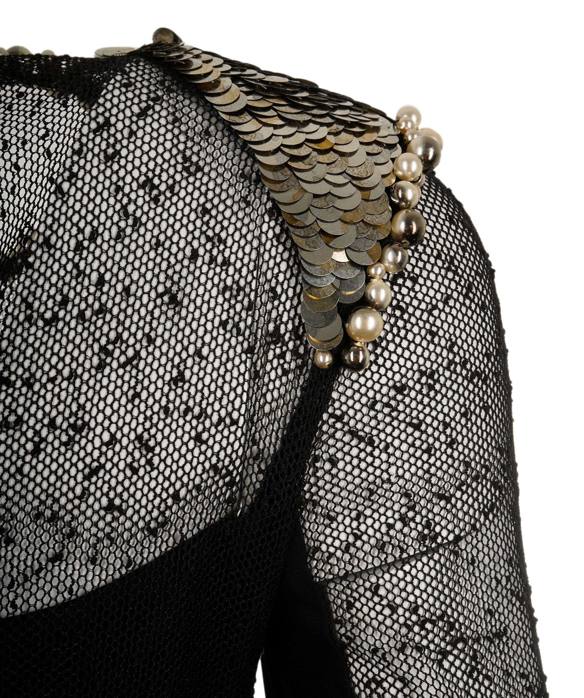 Chanel Chanel Dress Black with sequins FR36 P36328W04360 AVC1256