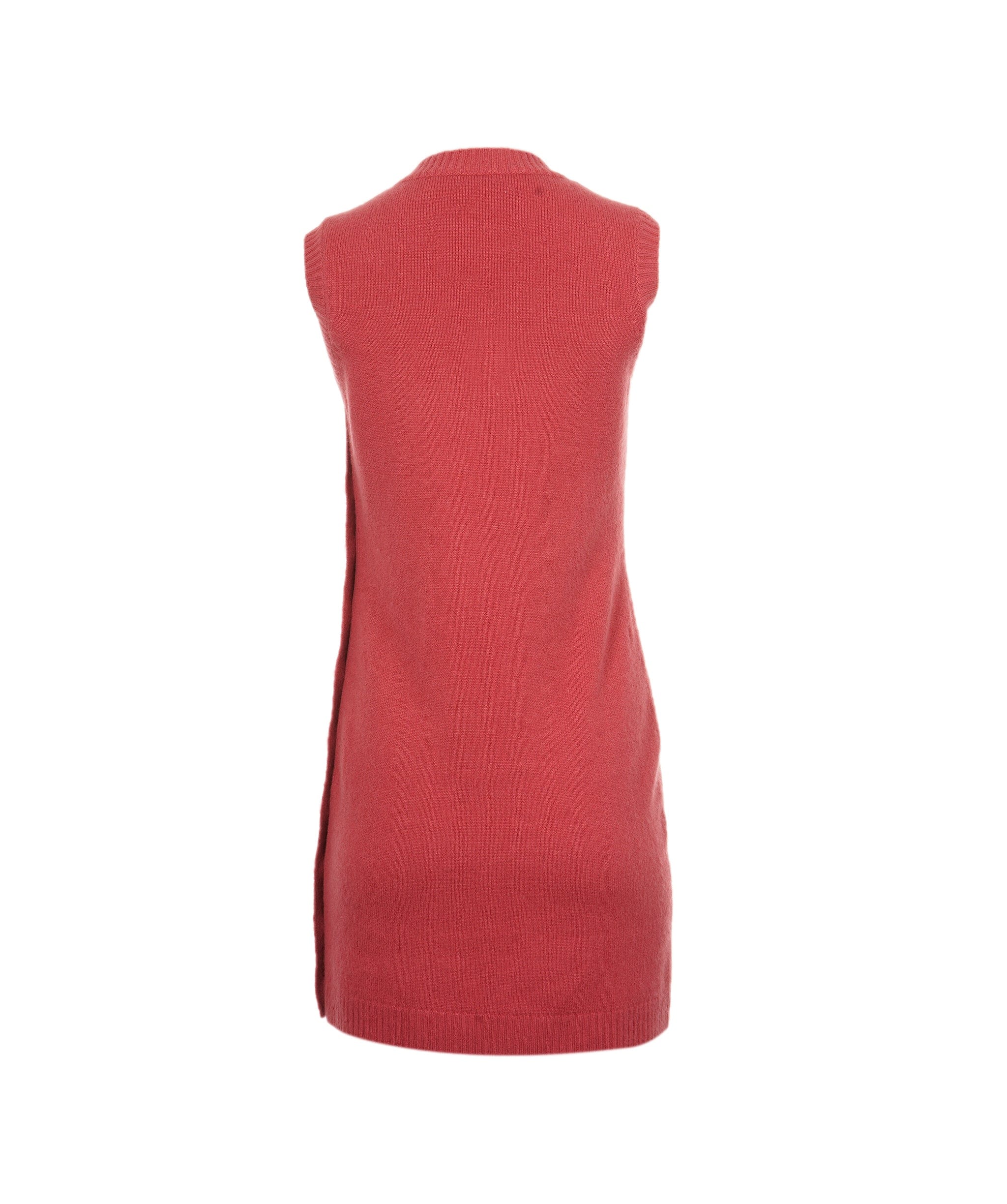 Chanel Chanel Dress Sleeveless knitted pink with pearl buttons FR34 - AVC1238