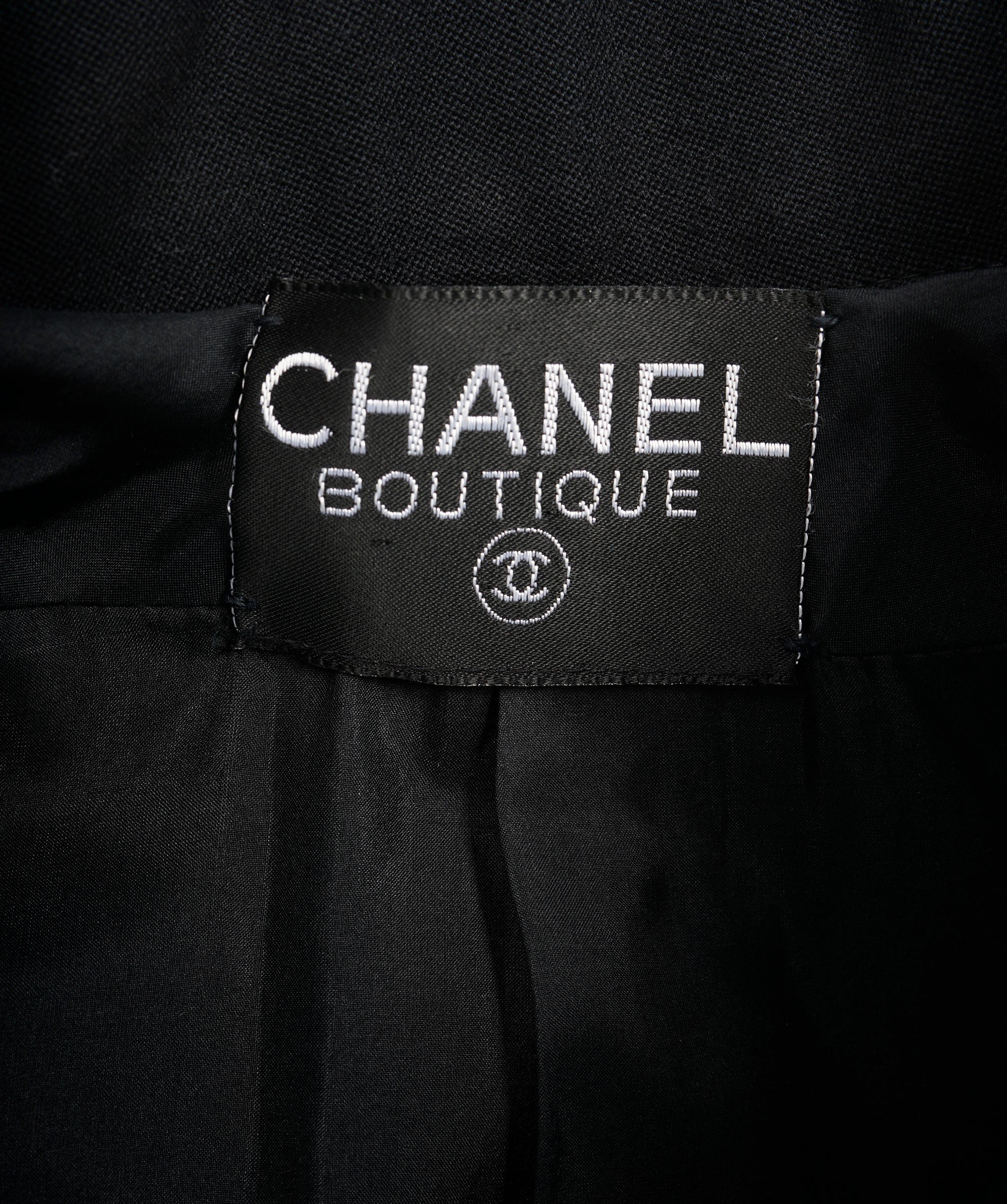 Chanel *Chanel Gold Buttons Blazer Jacket Black ASL10030