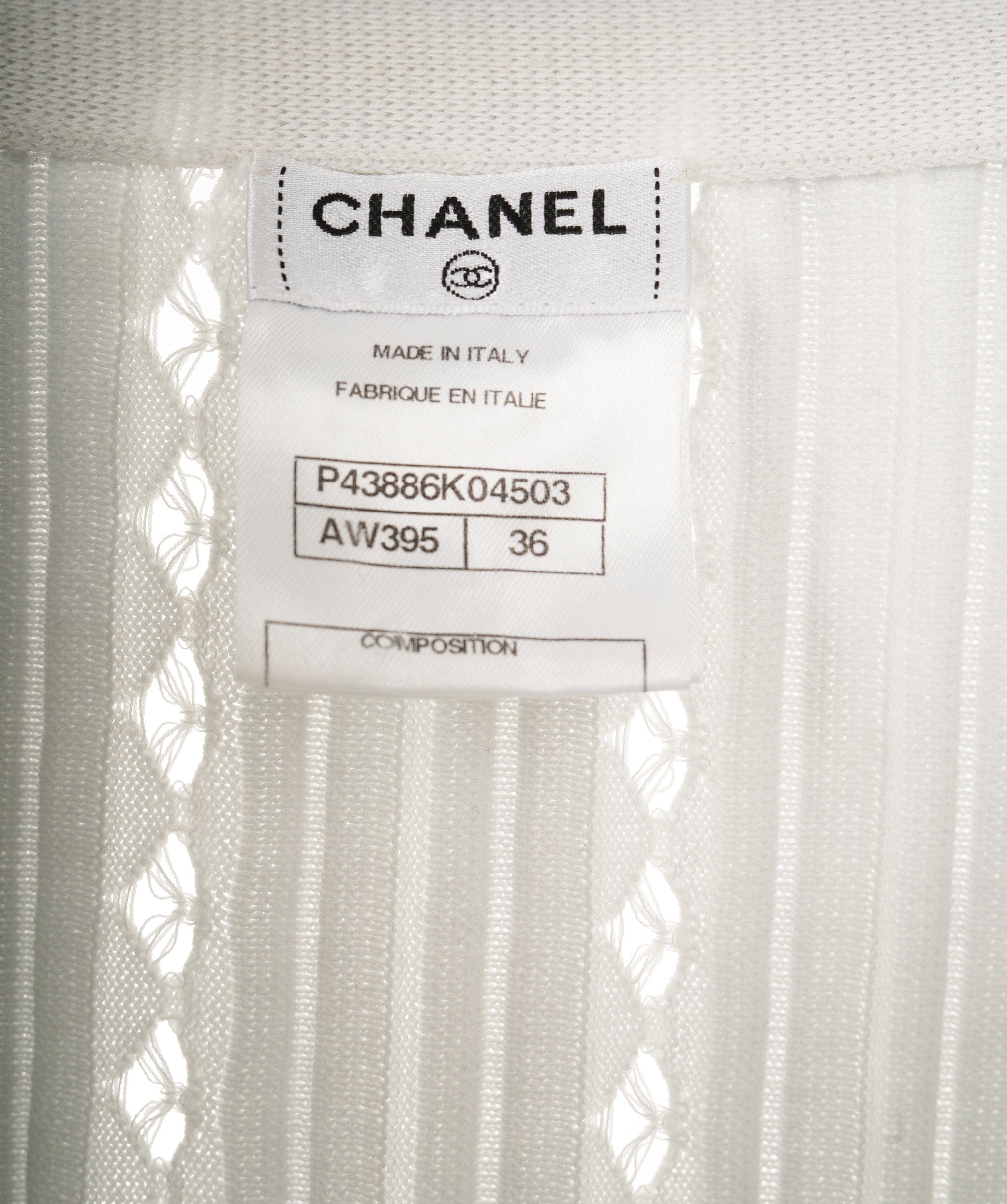 Chanel Chanel light grey pearl cardigan  AVC1506