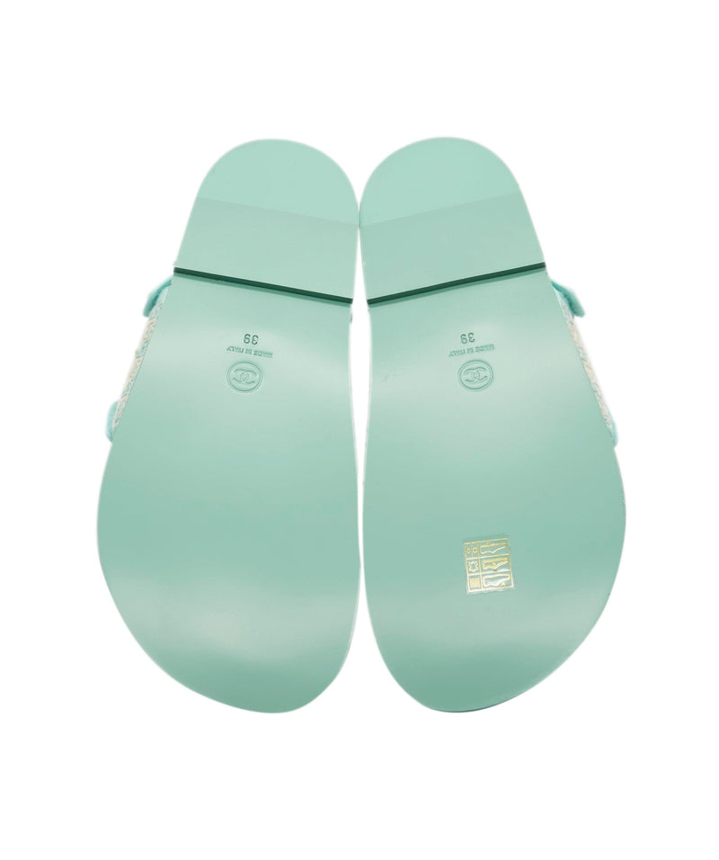 Tiffany store blue sandals