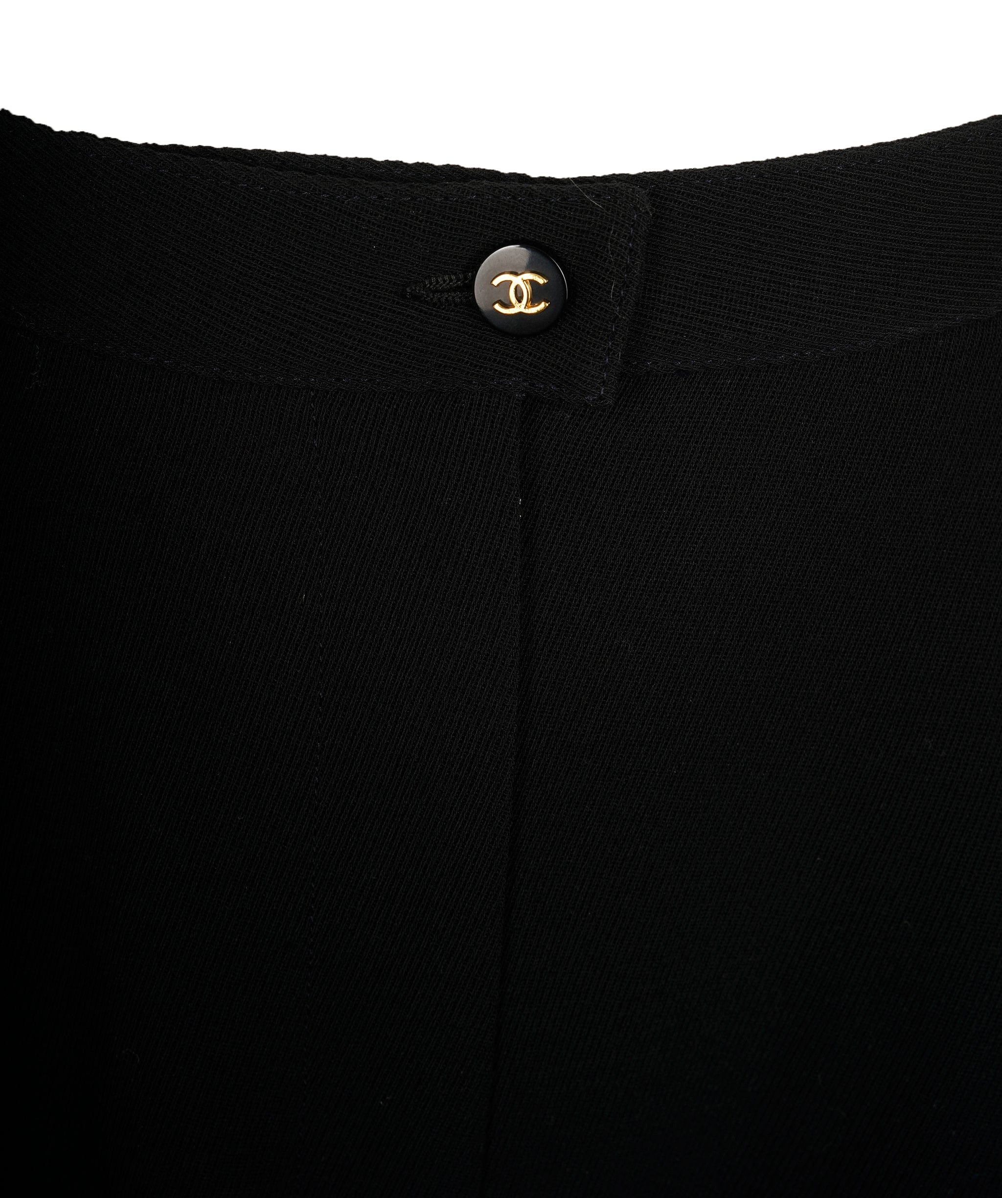 Chanel Chanel Logo Ribbon High Waist Pants ASL9702