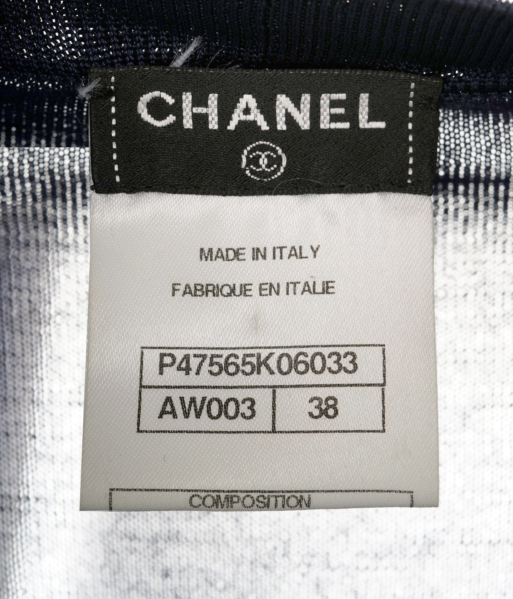 Chanel Chanel Midnight Blue Long CC Cardigan Dress Size 38 ALL0472