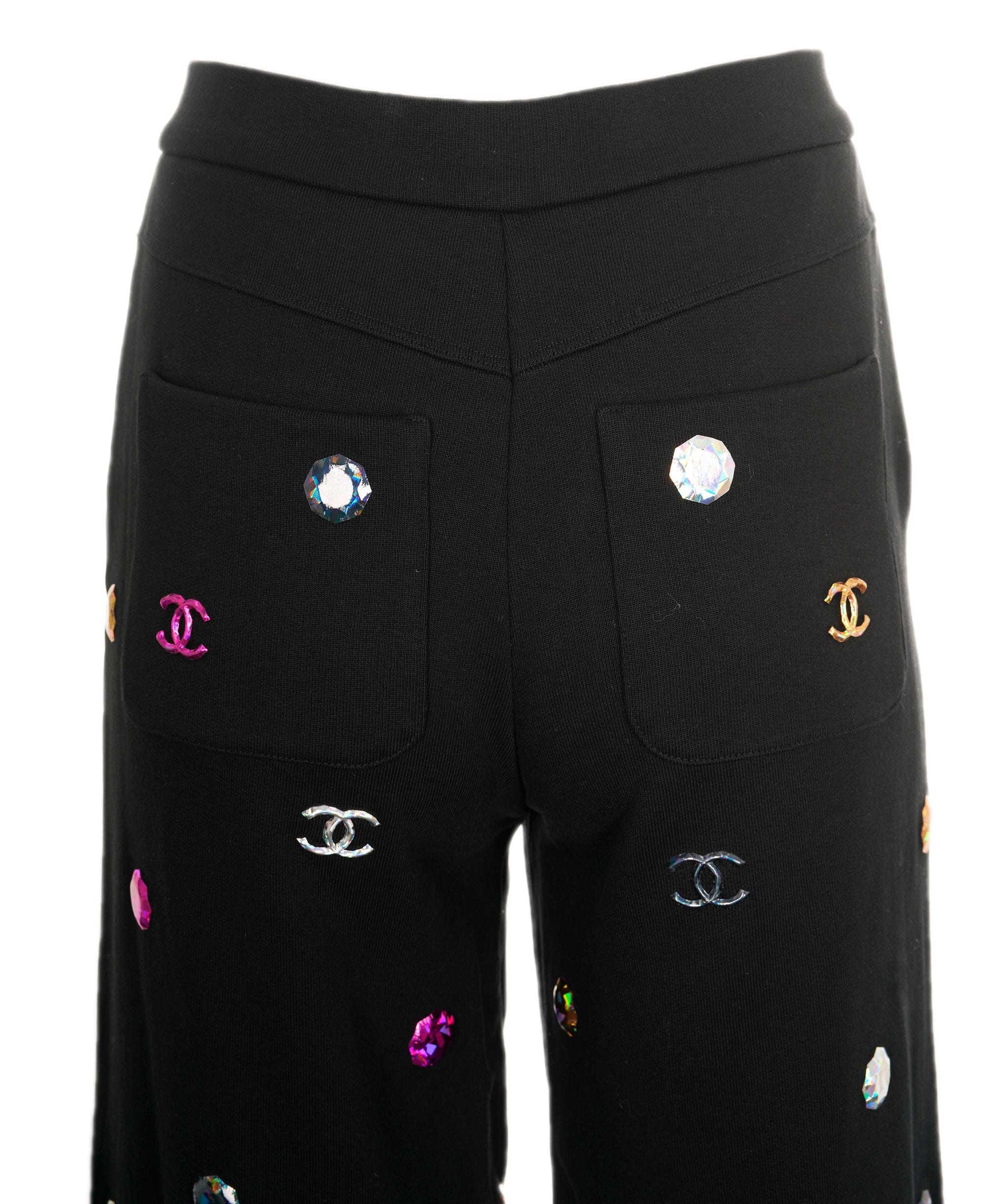 Chanel Pants Black with multicolored patch P71493K10289 AVC1850