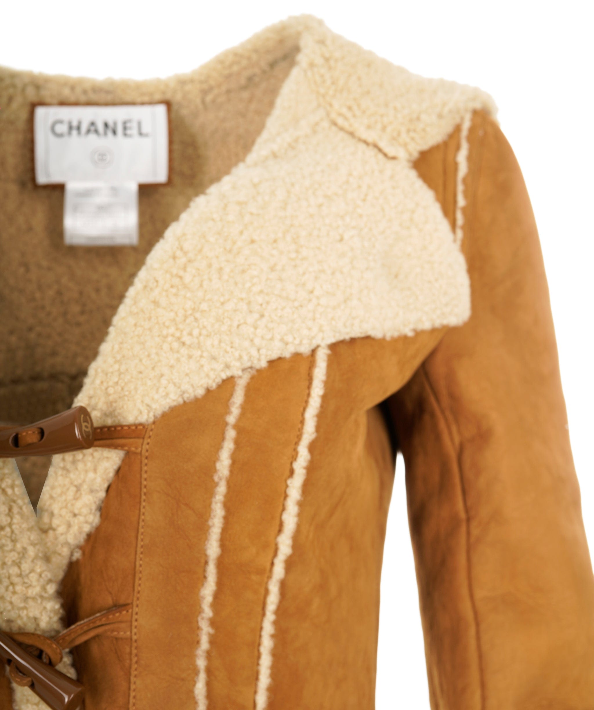 Chanel Chanel shearling jacket coat FR36 AVC1439