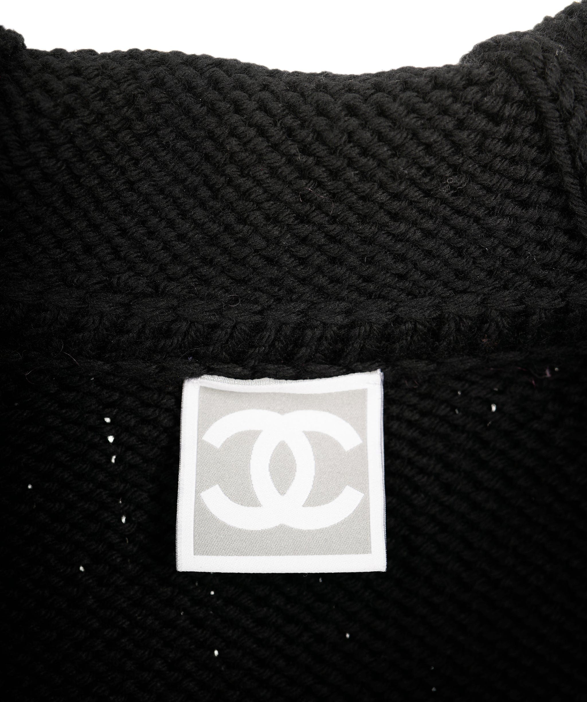 Chanel Chanel Sports 07A Knit Jacket Black ASL8632