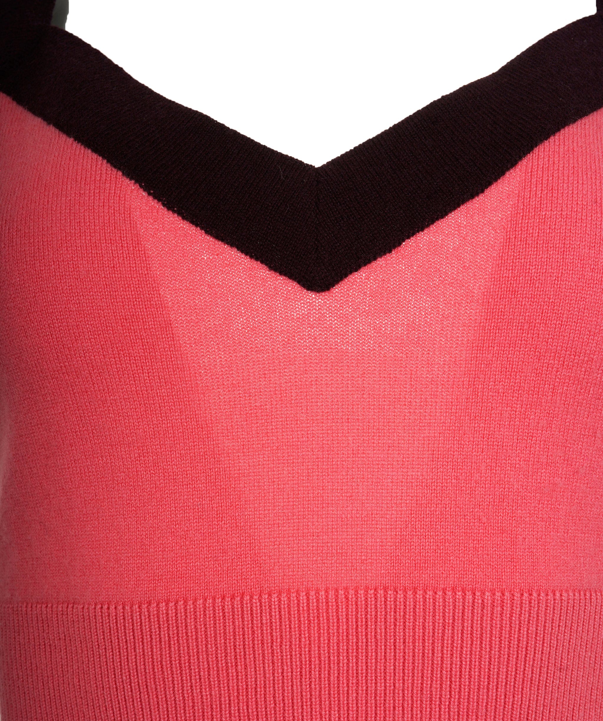 Chanel Chanel Top knit pink and black Métier d'Art 2020 FR38 P64643K60662 AVC1855