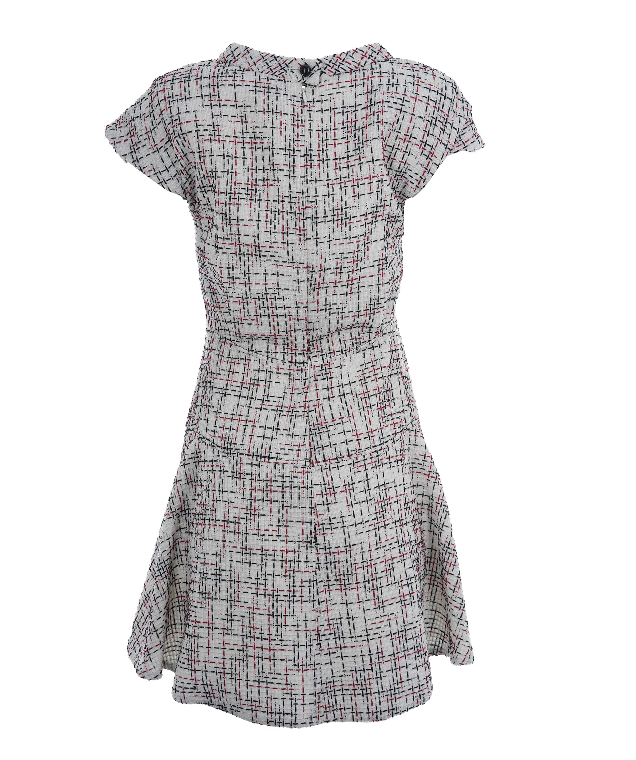 Chanel Chanel Tweed Dress White, Black Red ASC1204