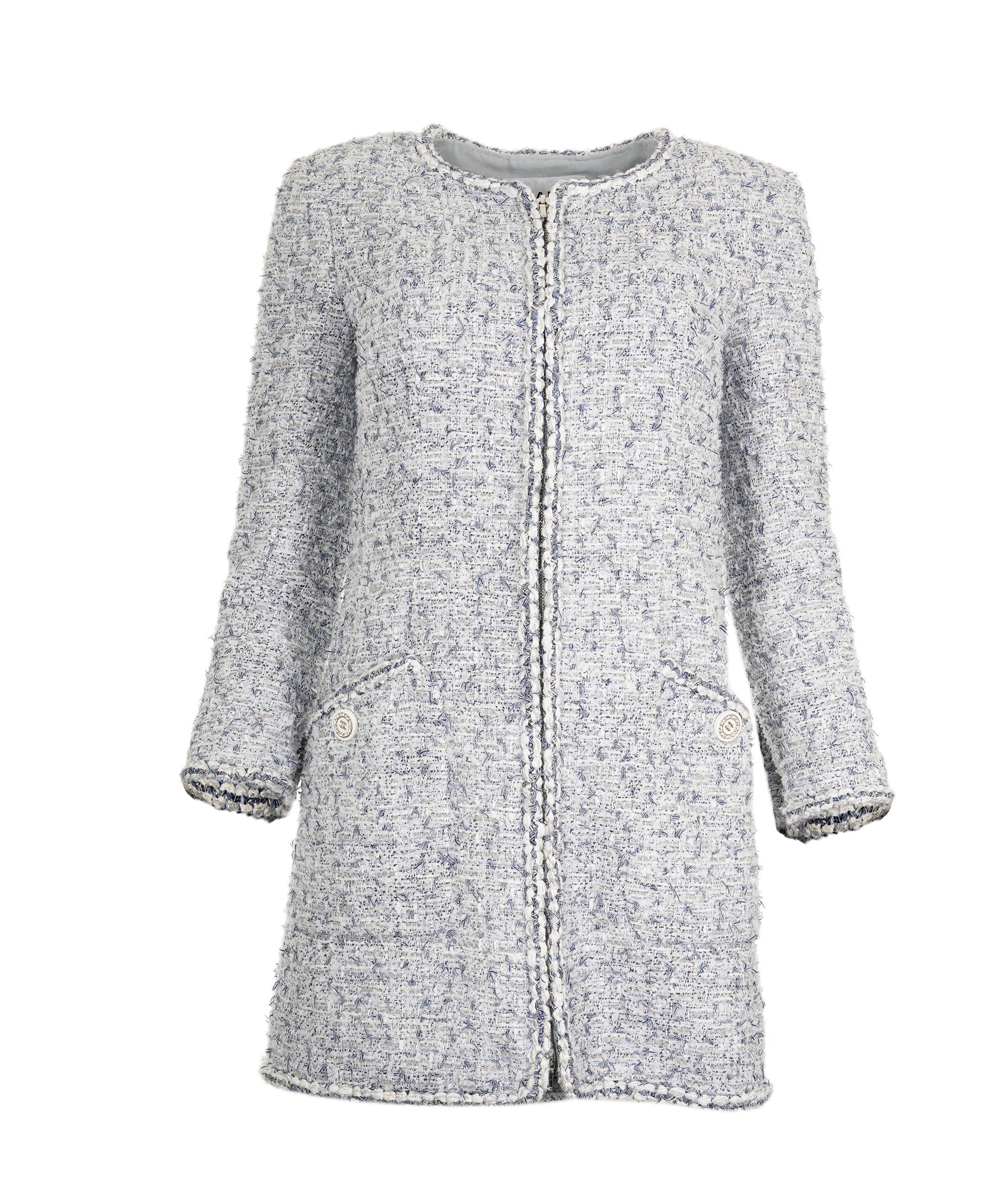 Chanel tweed jacket blue La Pausa 19C FR36 AVC1441 – LuxuryPromise