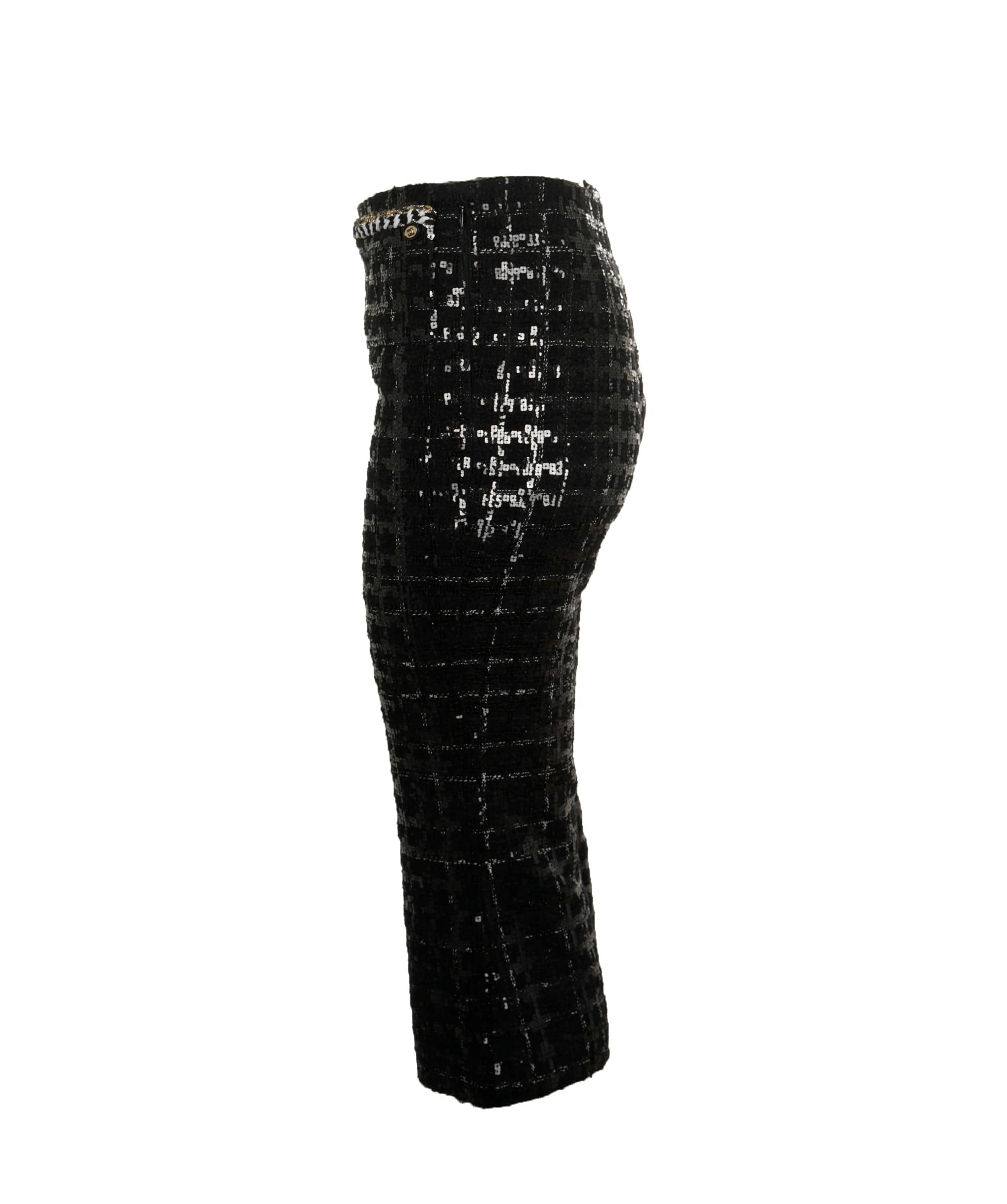 Chanel Pantalon Chanel noir sequins FR36 P70598V61864 AVC1633