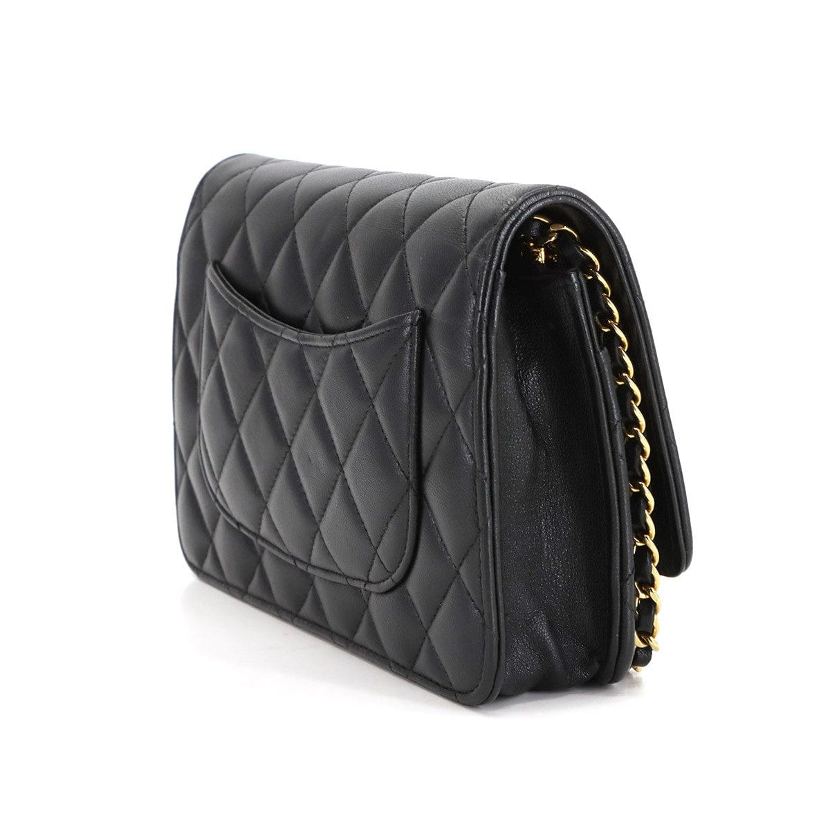 CHANEL CHANEL Matelasse Classic Chain Wallet Skin Leather Black AP0250 90294284