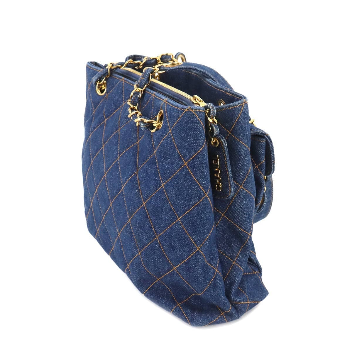 CHANEL CHANEL Matelasse Chain Shoulder Bag Denim Blue Vintege 90239323