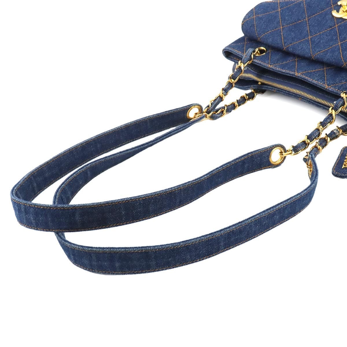CHANEL CHANEL Matelasse Chain Shoulder Bag Denim Blue Vintege 90239323