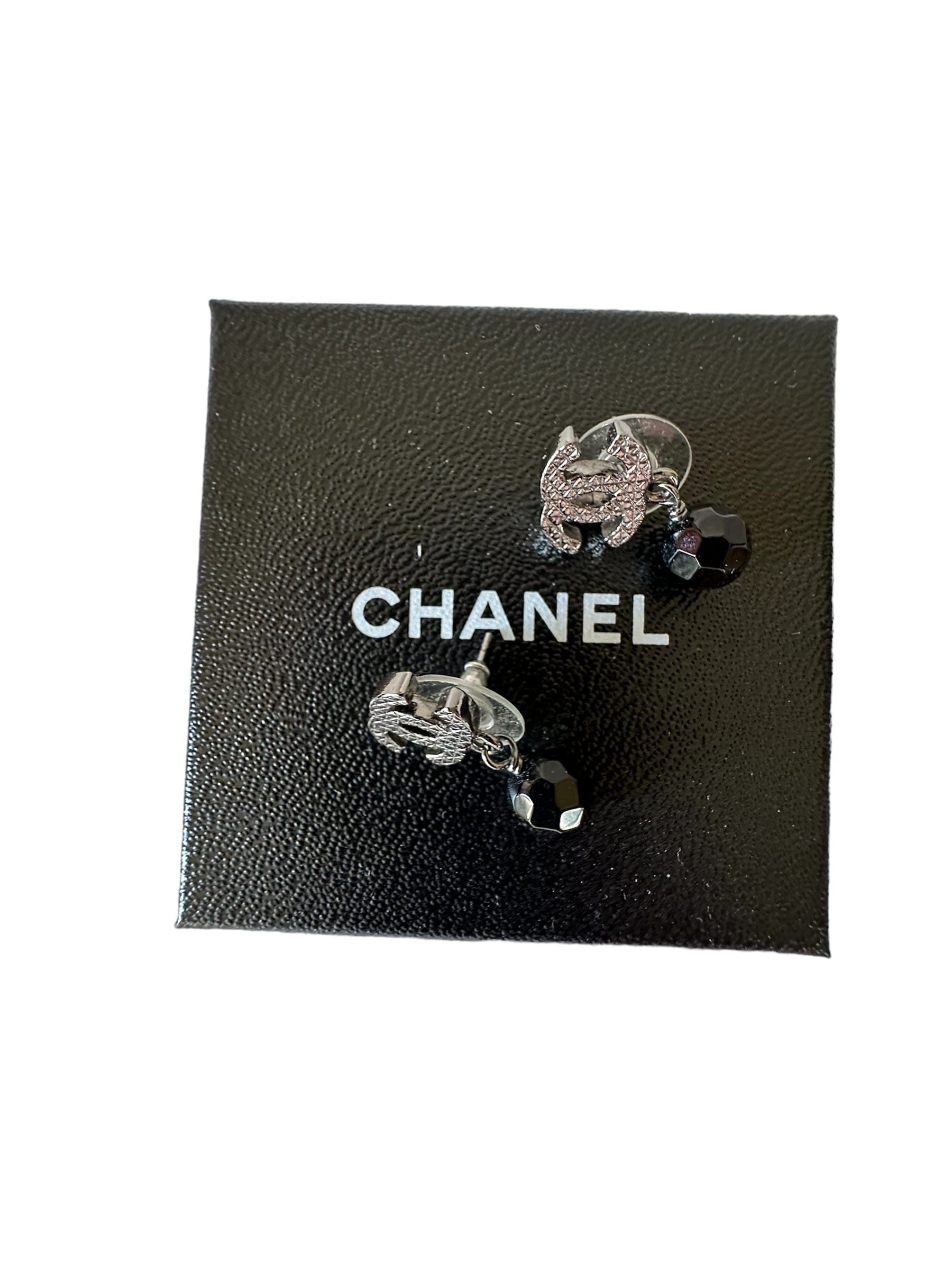 Chanel Chanel Black Bead Earrings