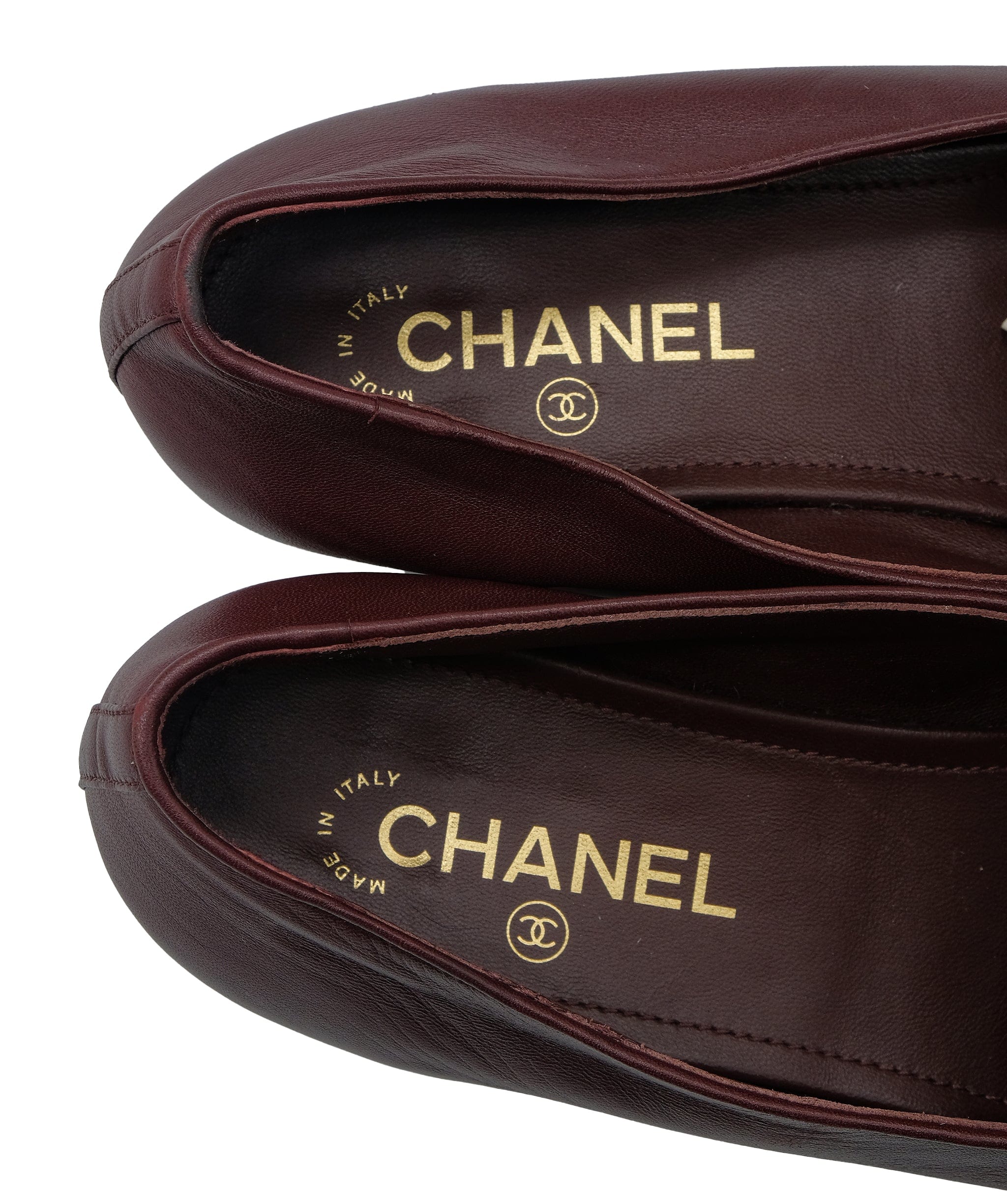Chanel Chanel Burgundy Shoes 40