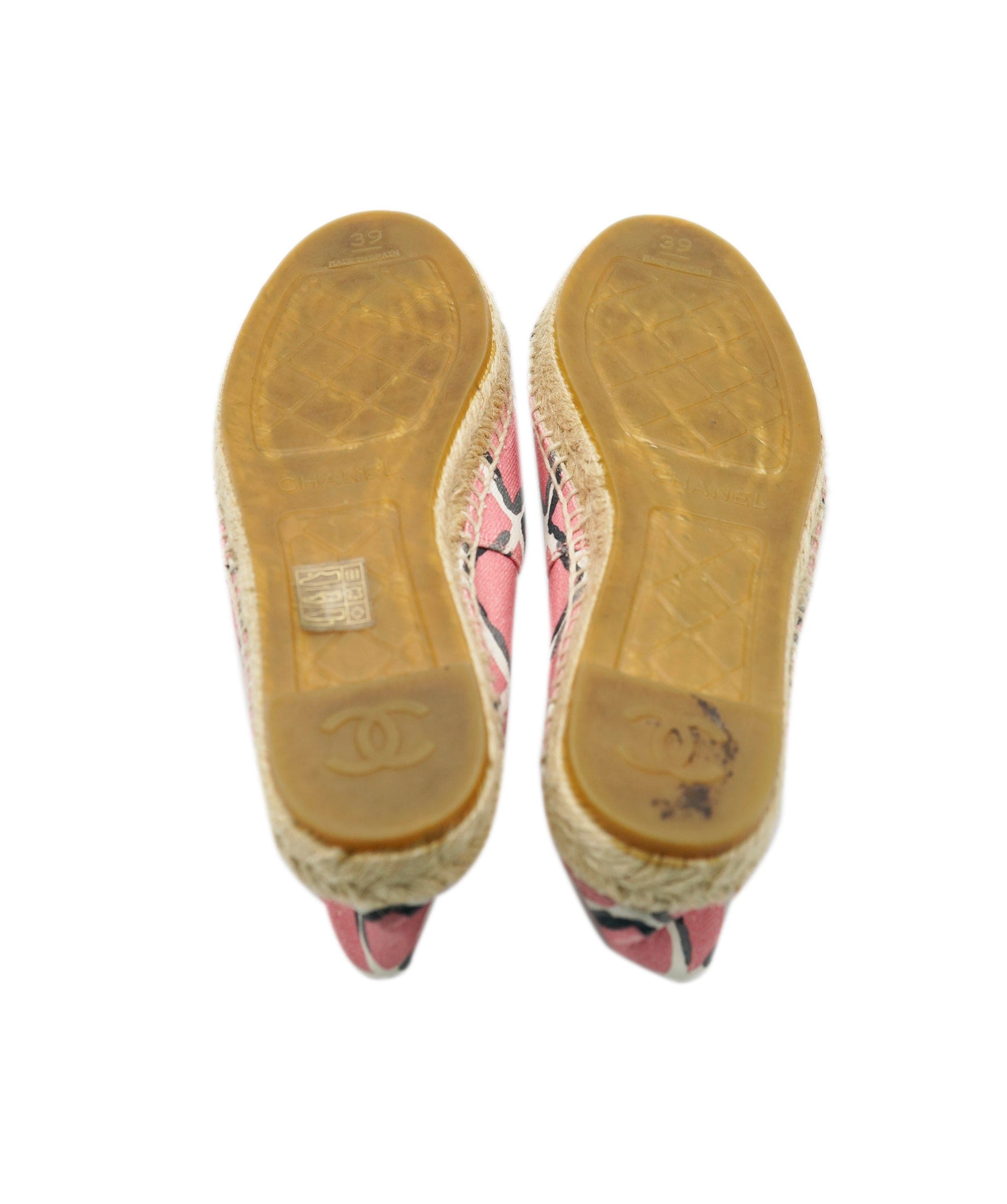 Chanel Chanel Cotton Espadrilles Pink size 38 AVC1982