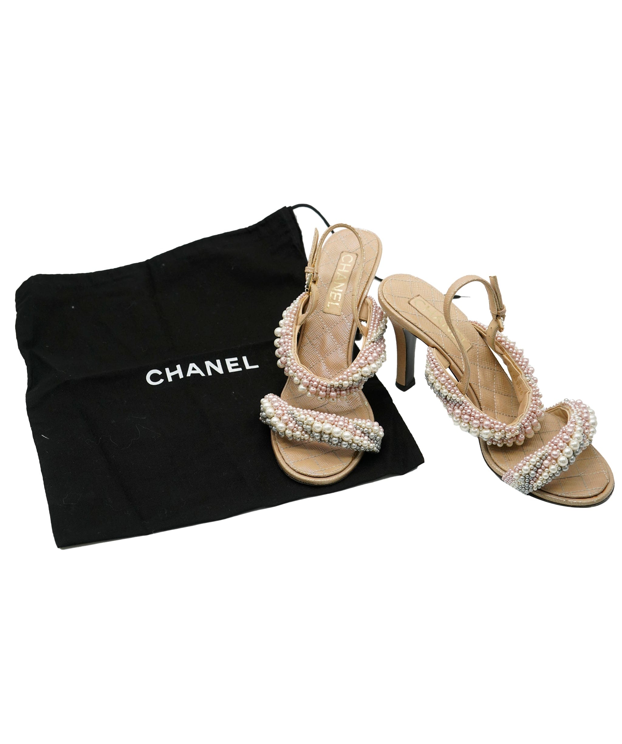 Chanel Chanel Pearl shoes dustbag 39.5 ASC4865