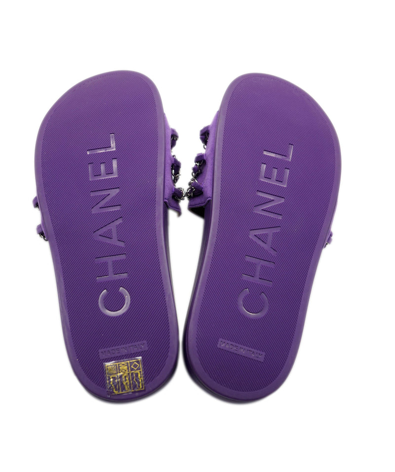 Purple best sale chanel sandals