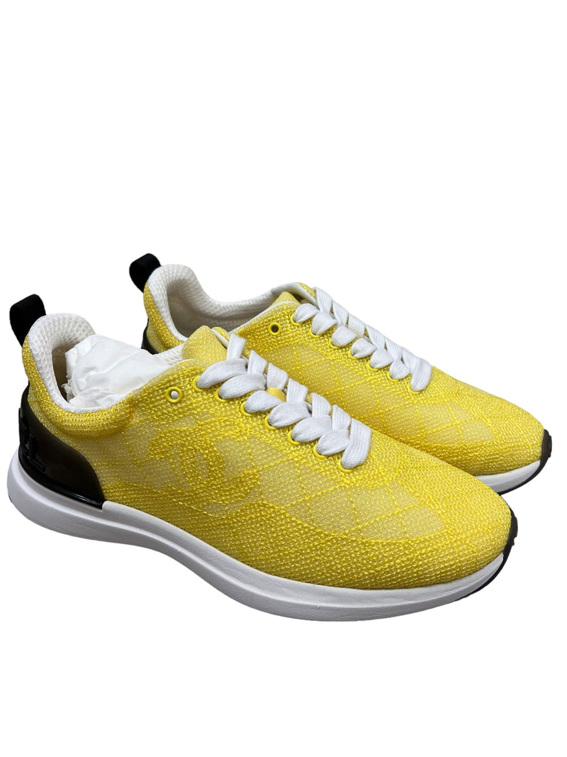 Yellow deals chanel trainers