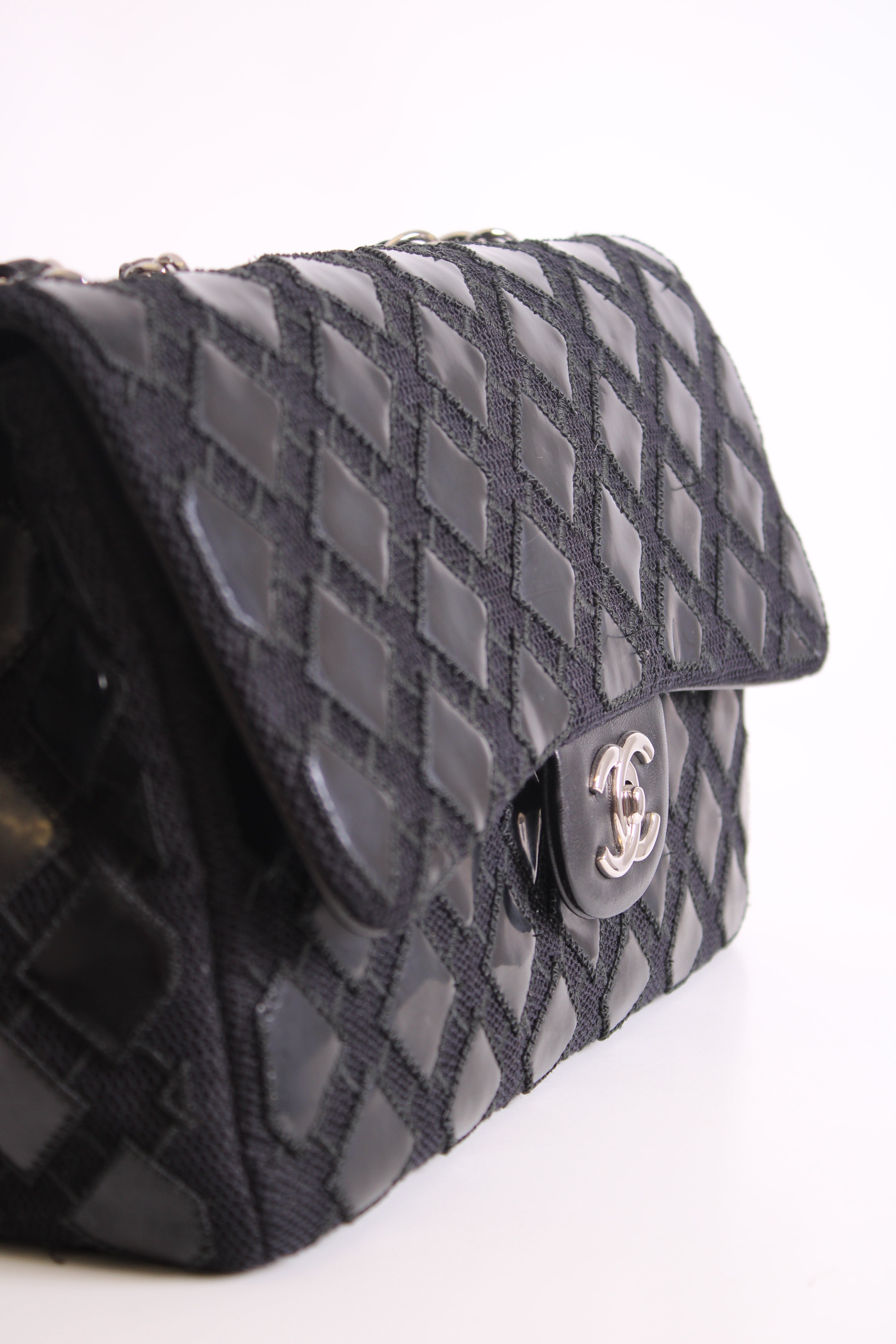 Chanel Black Patent Chanel Bag