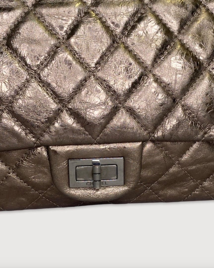 Chanel Bronze Chanel 2.55 Jumbo, Medium Classic