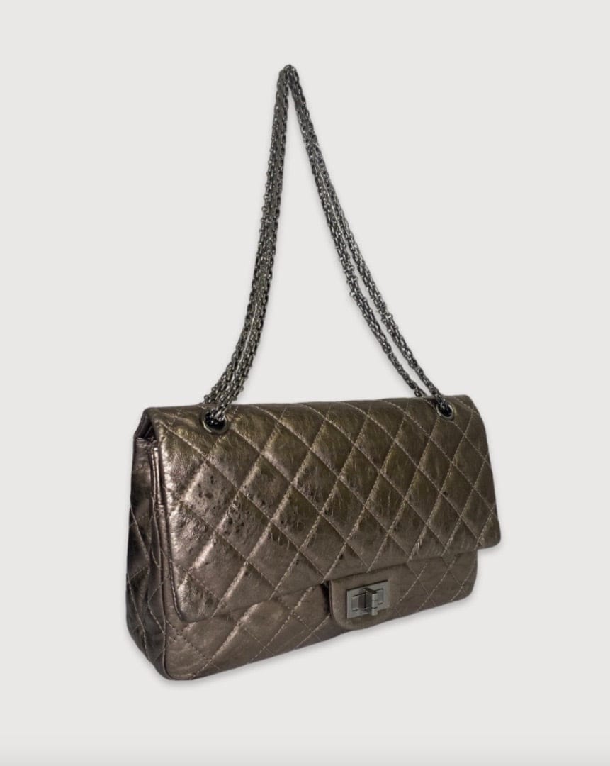Chanel Bronze Chanel 2.55 Jumbo, Medium Classic
