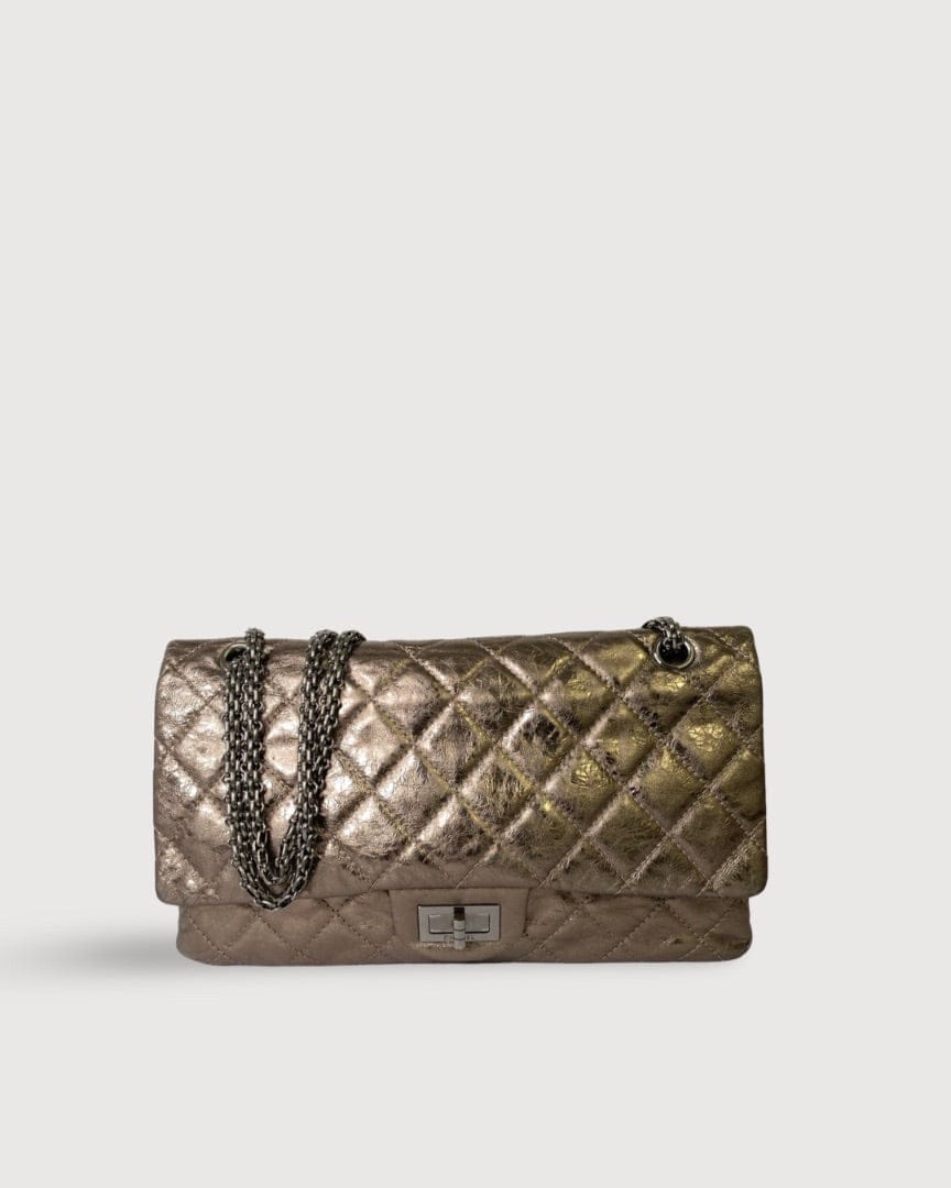 Chanel Bronze Chanel 2.55 Jumbo, Medium Classic