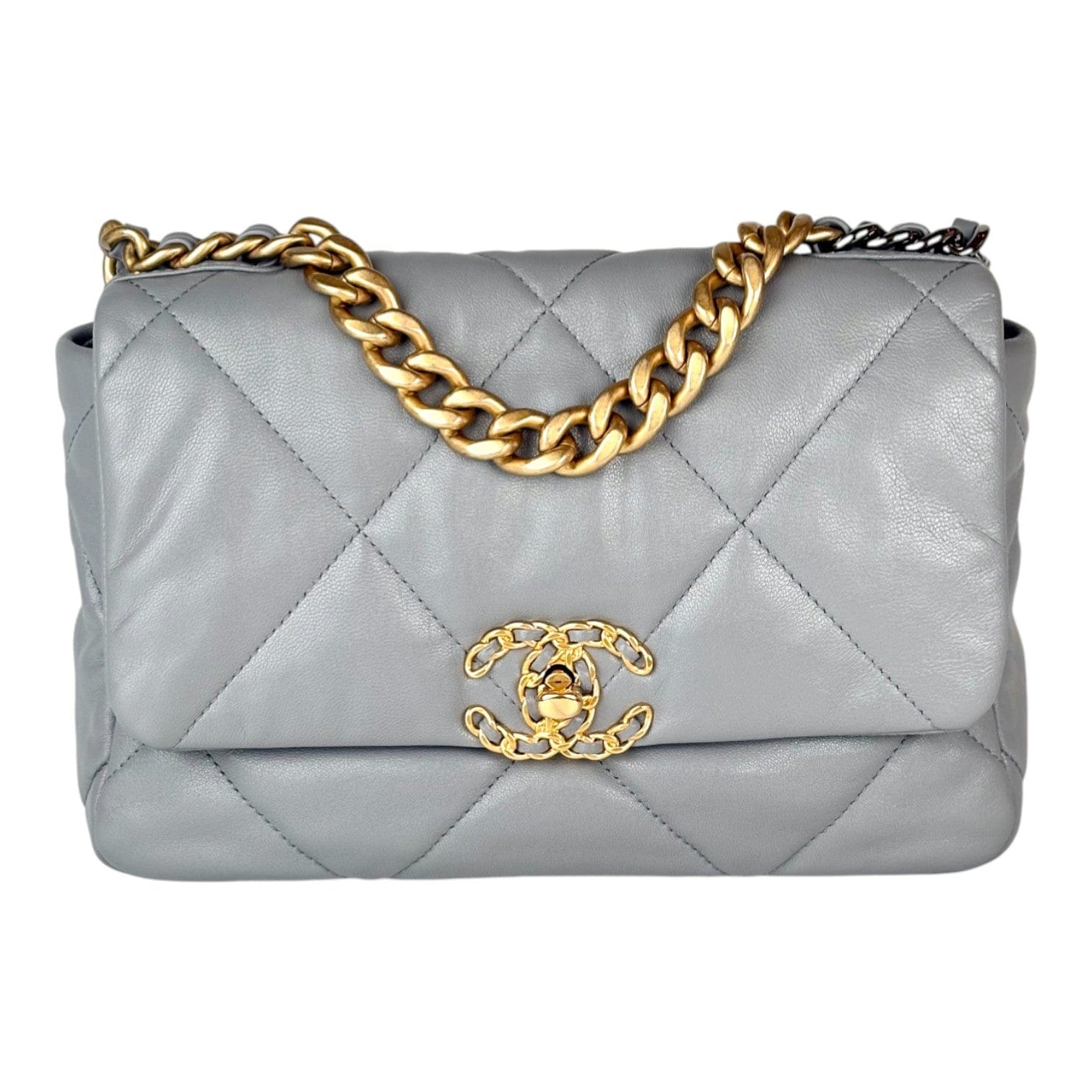 Chanel Chanel 19 Small Grey Bag