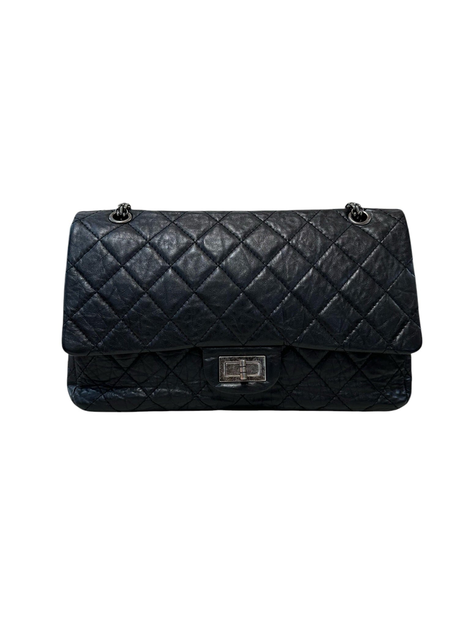 Chanel Chanel 2.55 Reissue Jumbo Black with Rithuliem Hardware Bag