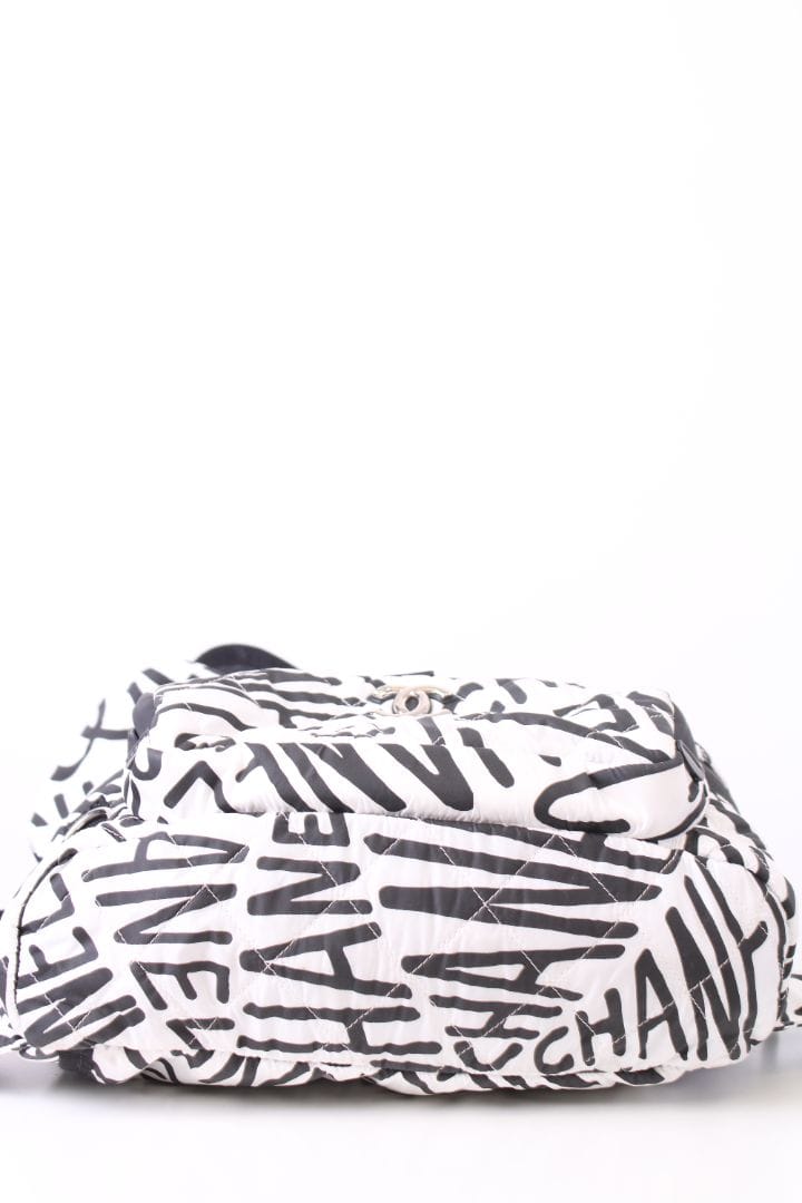 Chanel Chanel 2021 Coco Neige Printed Backpack White
