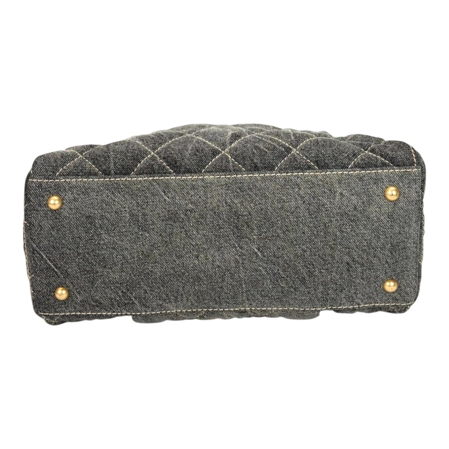 Chanel Chanel 24A Grey Denim Bowling Bag