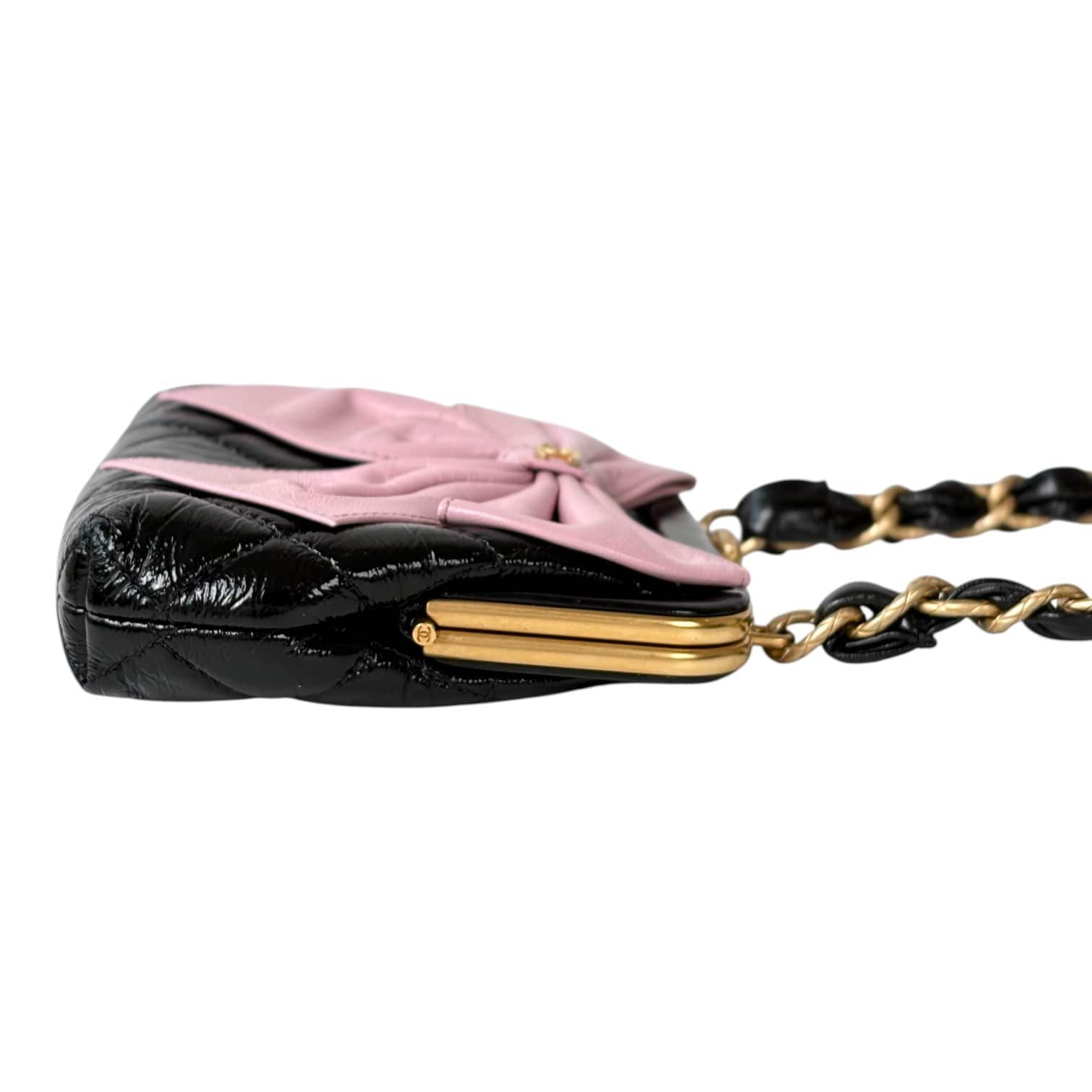 Chanel Chanel 24A Mini Clutch with Pink Bow Chain Bag
