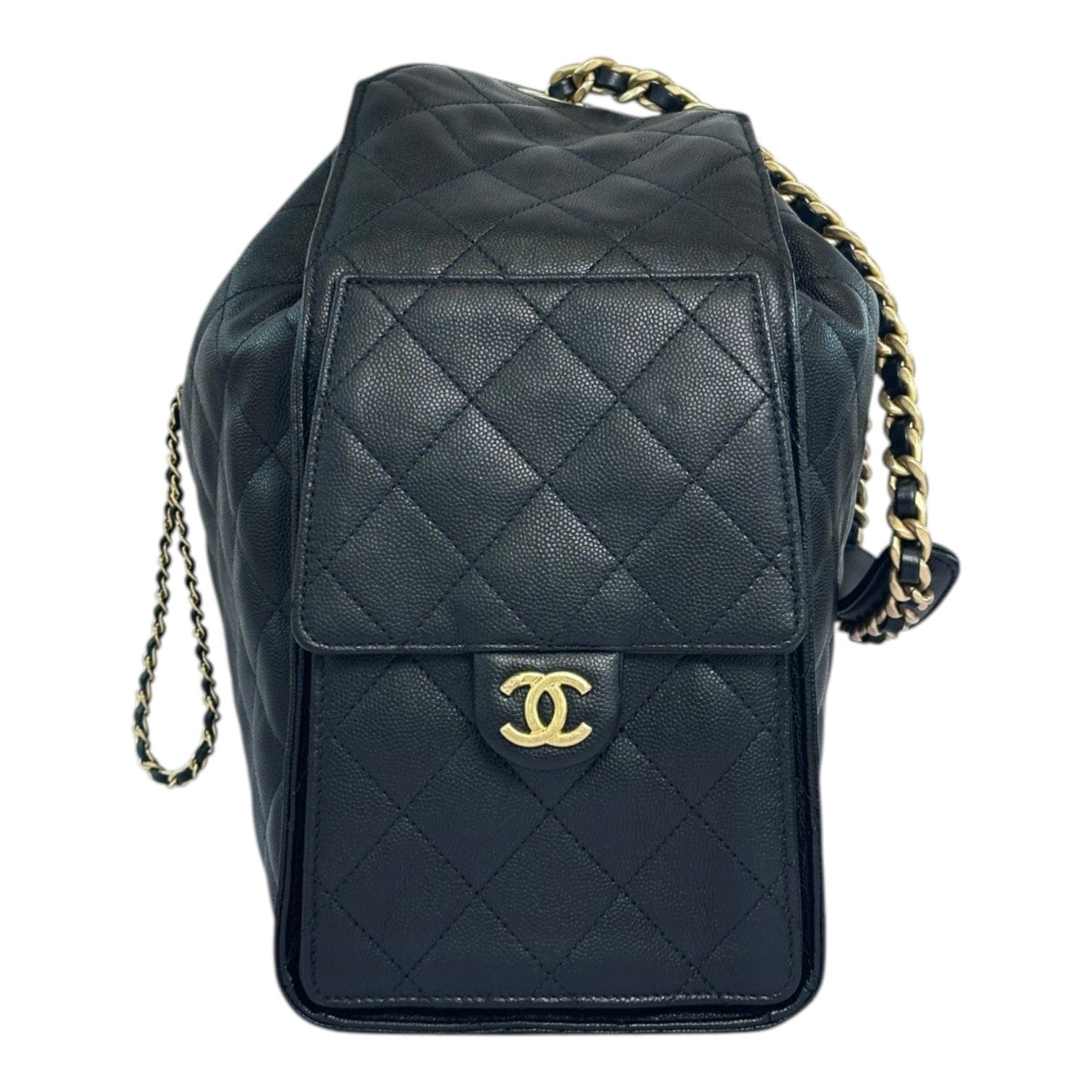 Chanel Chanel 25 Medium Hobo Bag in Black Caviar